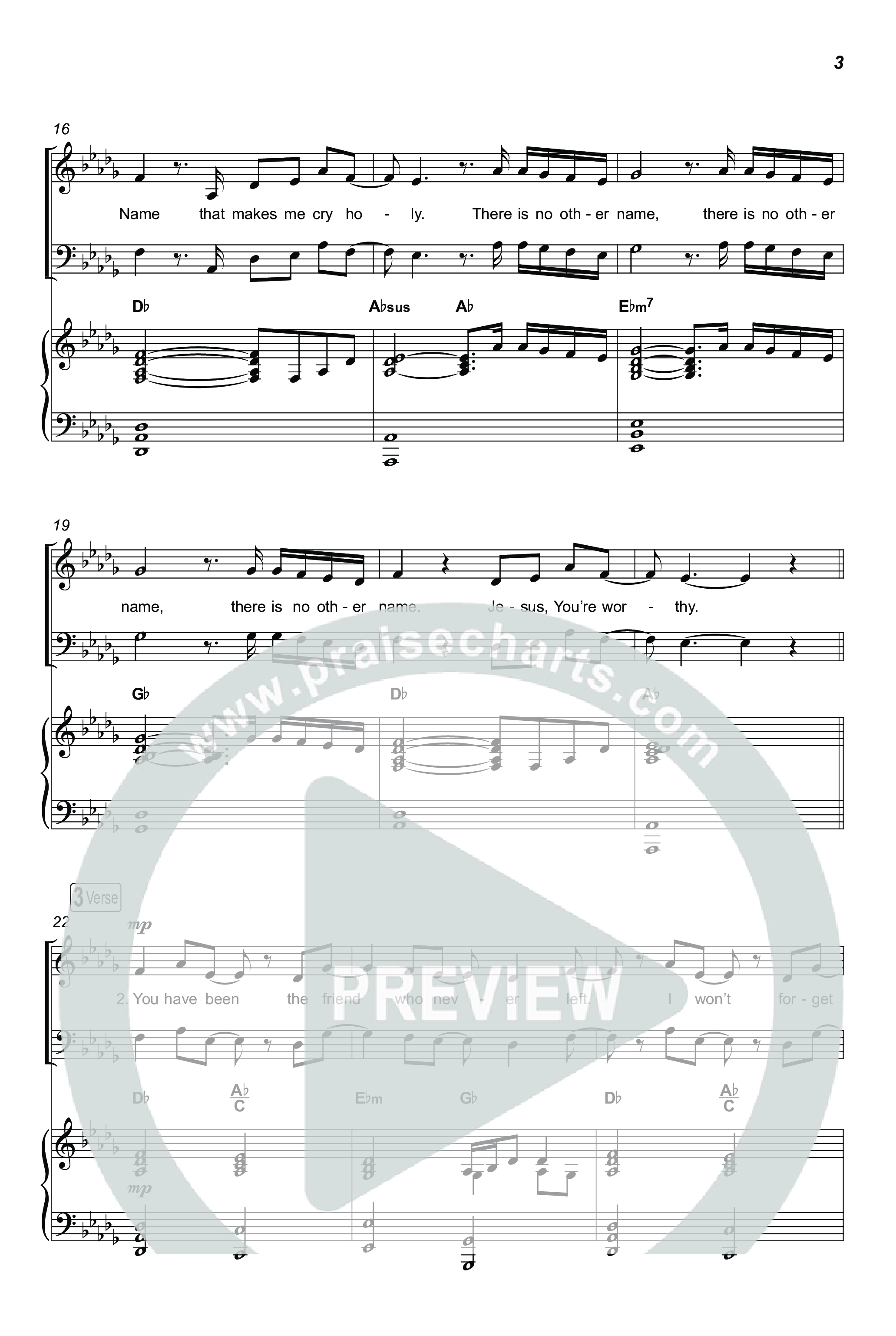 Jesus Be The Name / All Hail The Power (Choral/SATB) Octavo (SATB & Pno) (Travis Cottrell / Brooke Voland / Arr. Mason Brown)