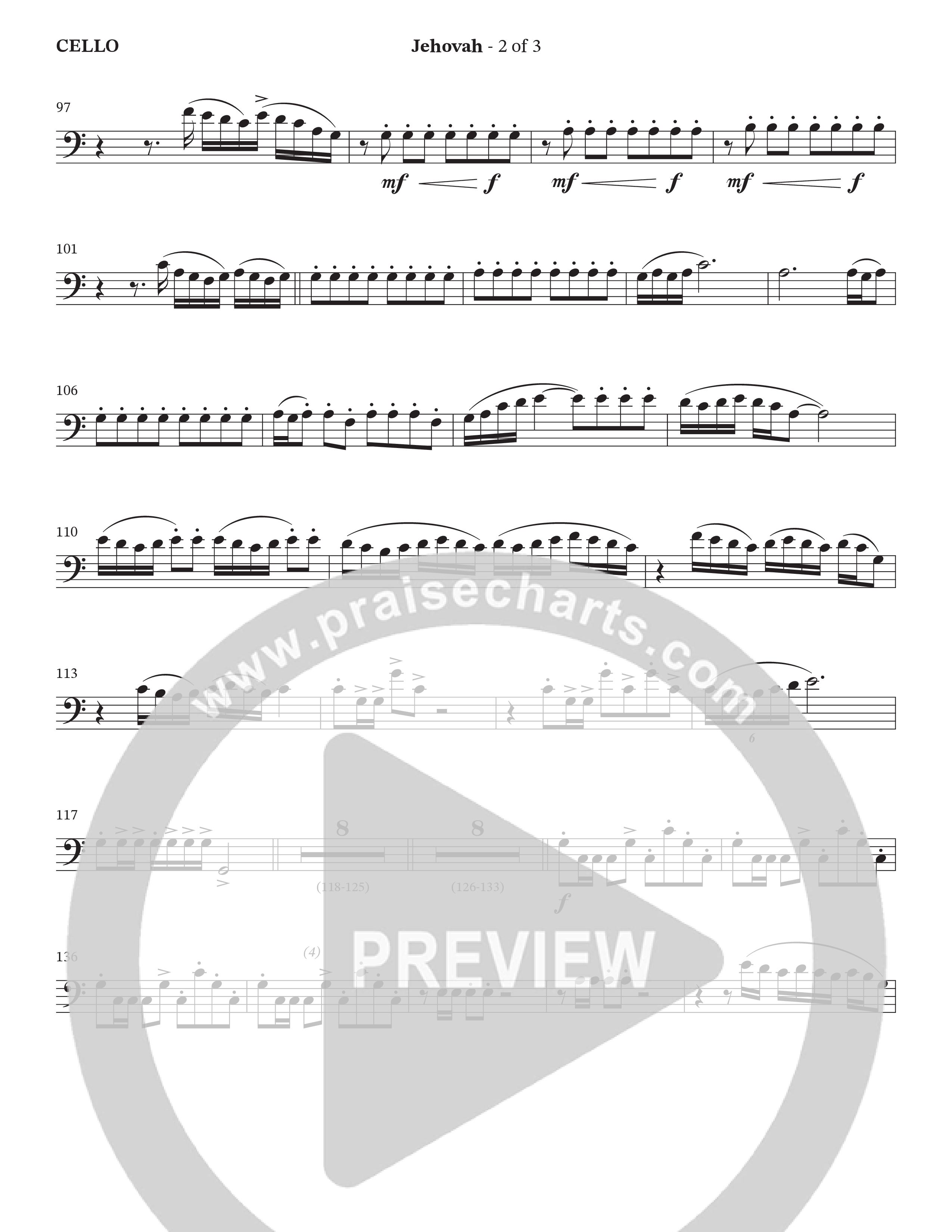 Jehovah (Choral Anthem SATB) Cello (StowTown Worship / Durell Comedy)