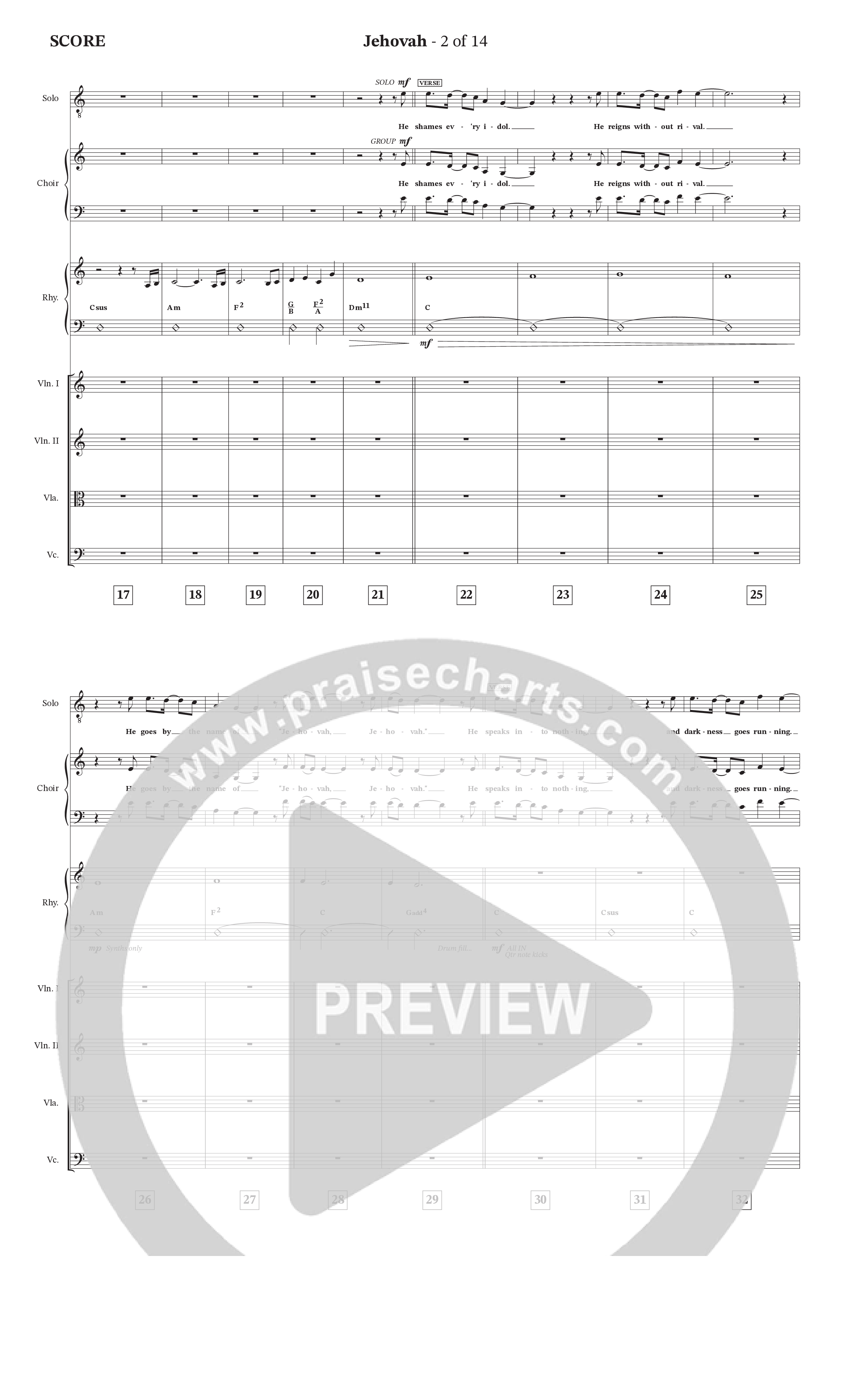 Jehovah (Choral Anthem SATB) Conductor's Score (StowTown Worship / Durell Comedy)