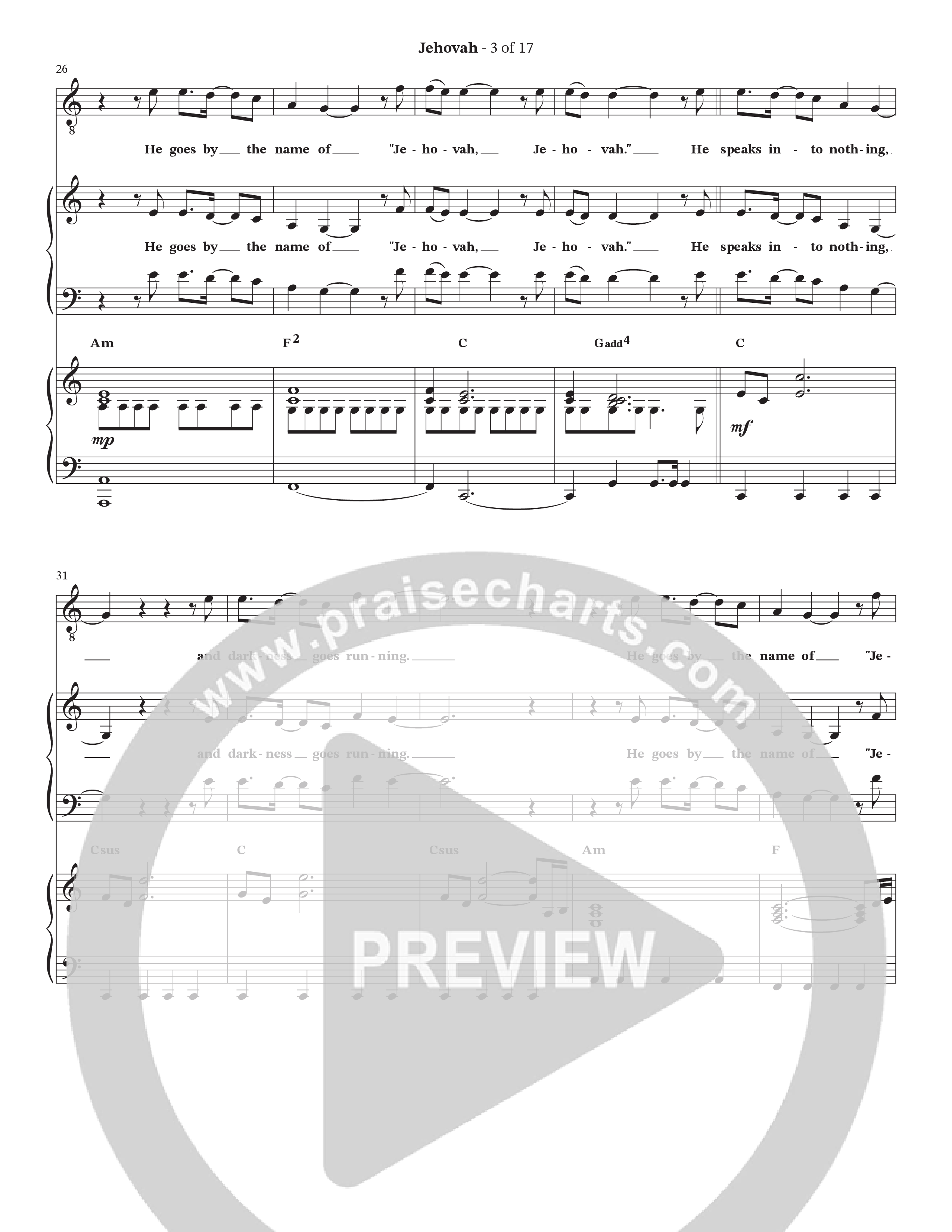 Jehovah (Choral Anthem SATB) Anthem (SATB/Piano) (StowTown Worship / Durell Comedy)