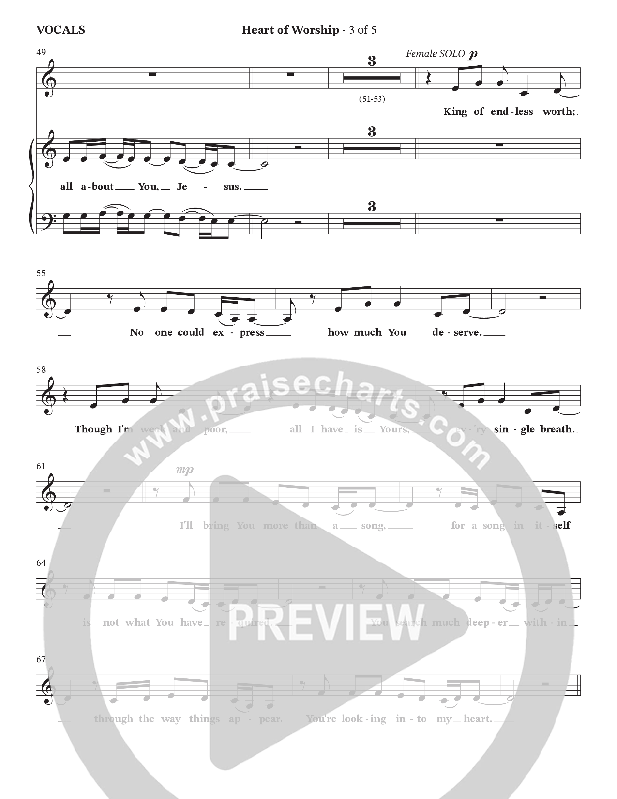 The Heart Of Worship (Choral Anthem SATB) Choir Sheet (SATB) (StowTown Worship / TaRanda Greene)