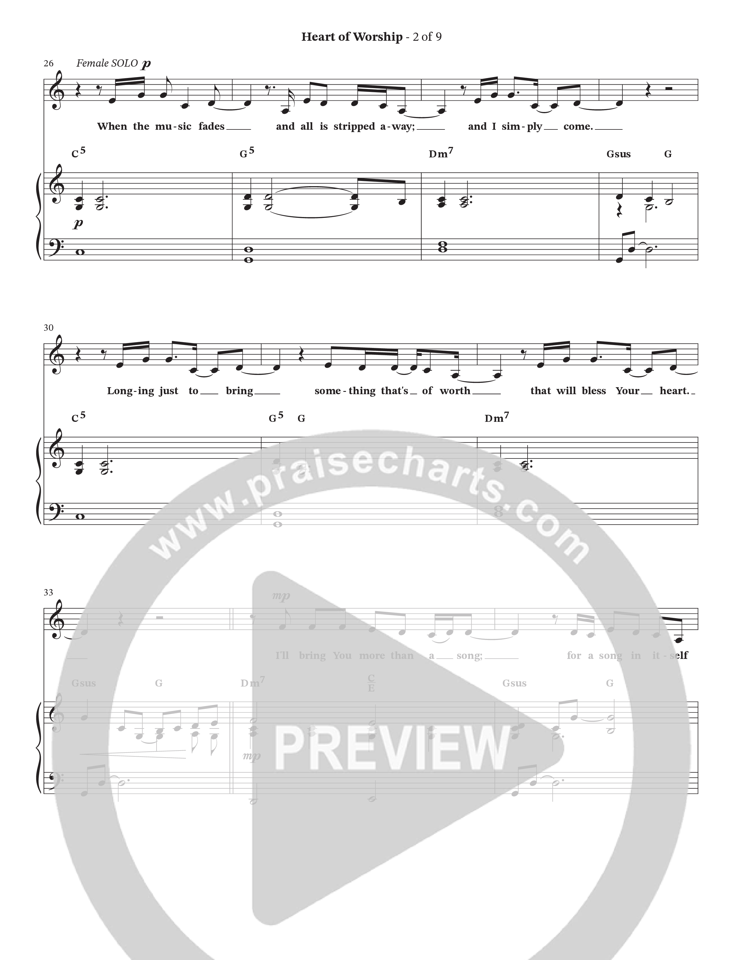 The Heart Of Worship (Choral Anthem SATB) Anthem (SATB/Piano) (StowTown Worship / TaRanda Greene)