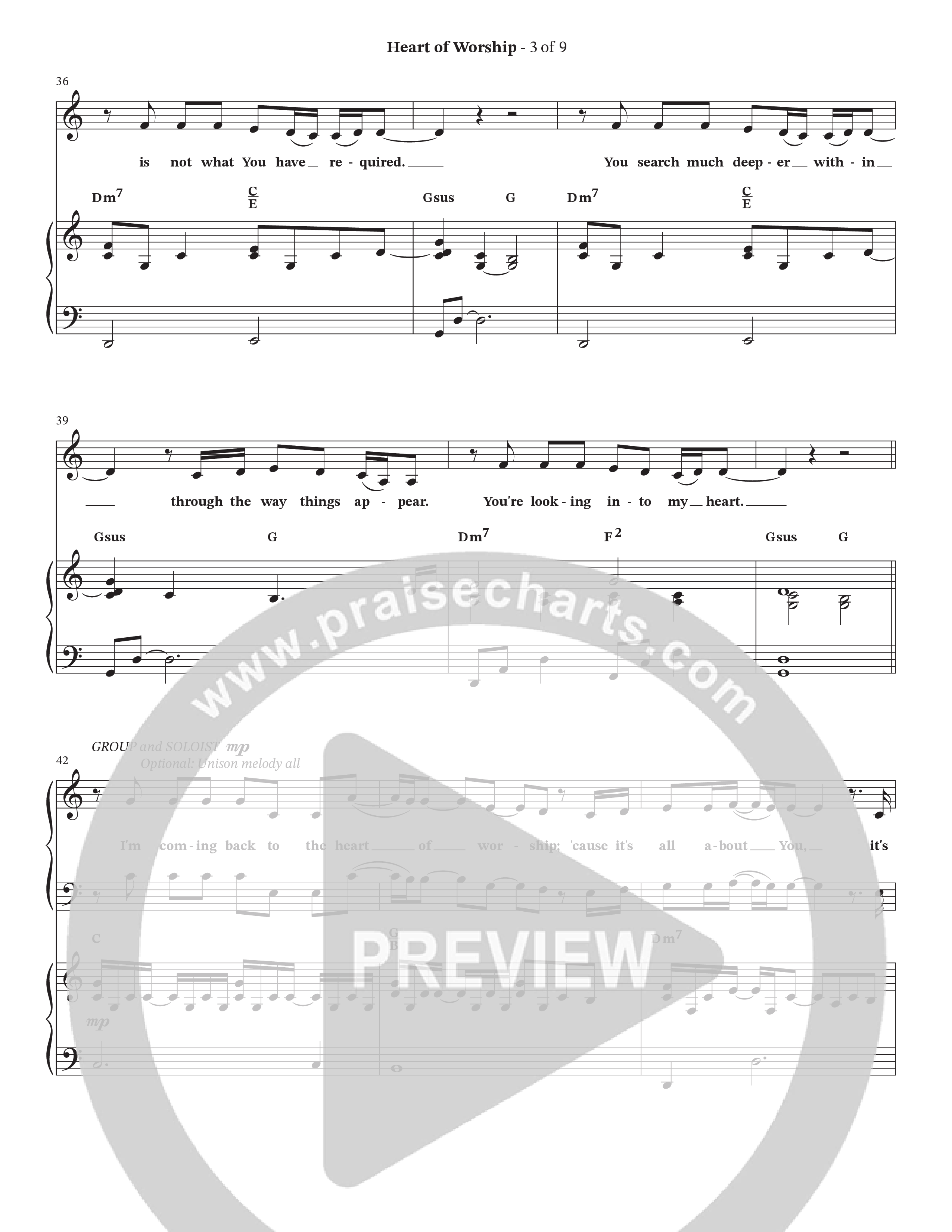 The Heart Of Worship (Choral Anthem SATB) Anthem (SATB/Piano) (StowTown Worship / TaRanda Greene)