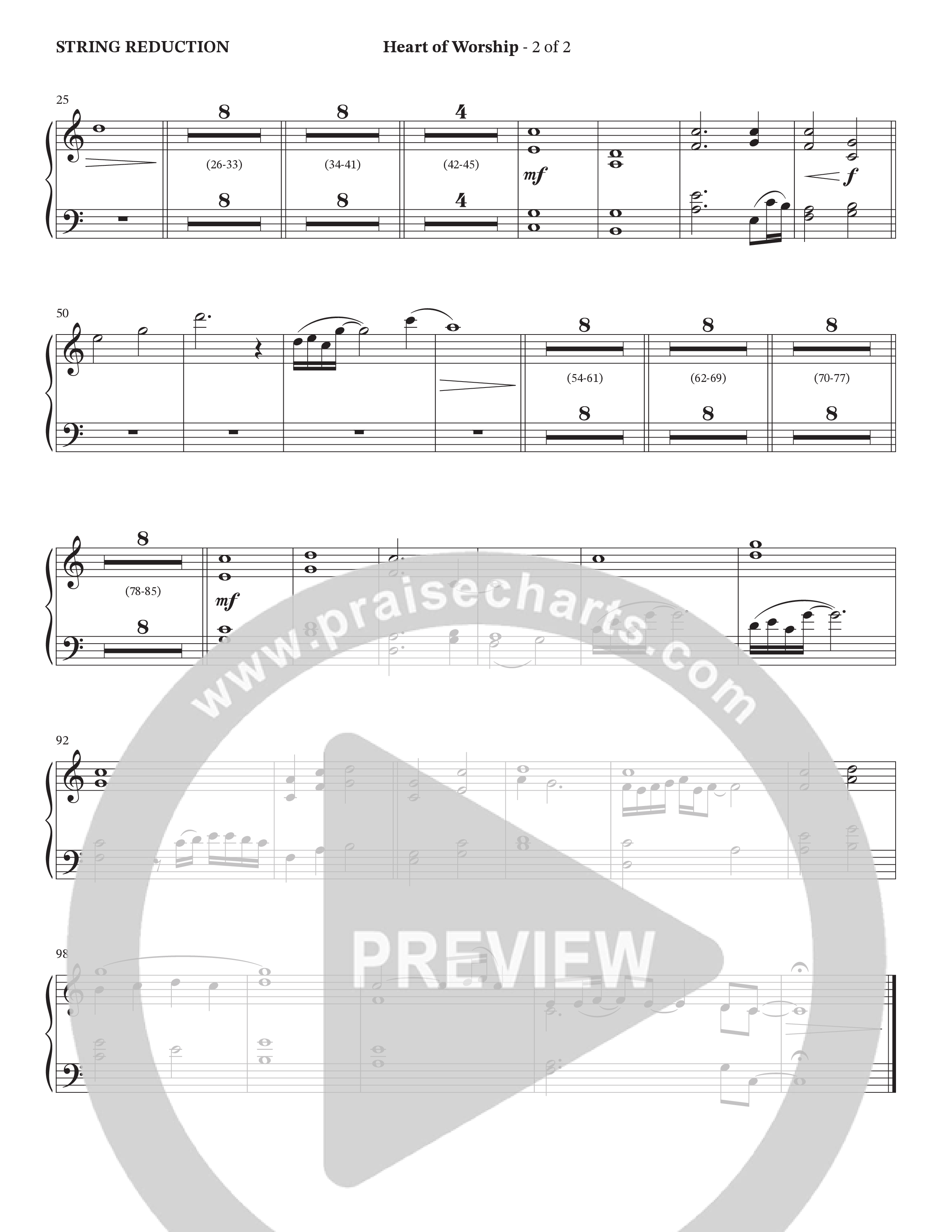 The Heart Of Worship (Choral Anthem SATB) String Reduction (StowTown Worship / TaRanda Greene)