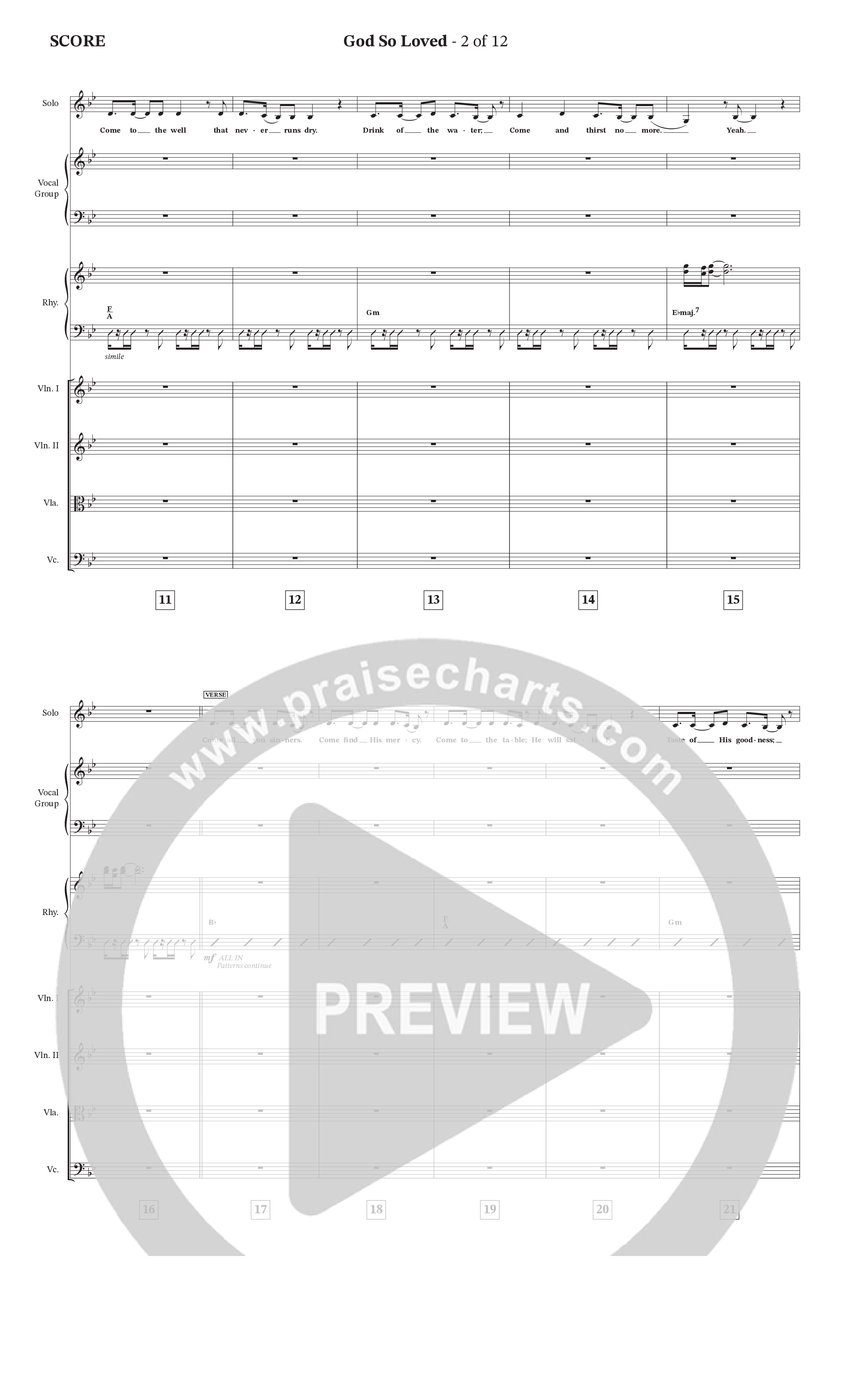 God So Loved (with Jesus Loves Me) (Choral Anthem SATB) Conductor's Score (StowTown Worship / Jody McBrayer)