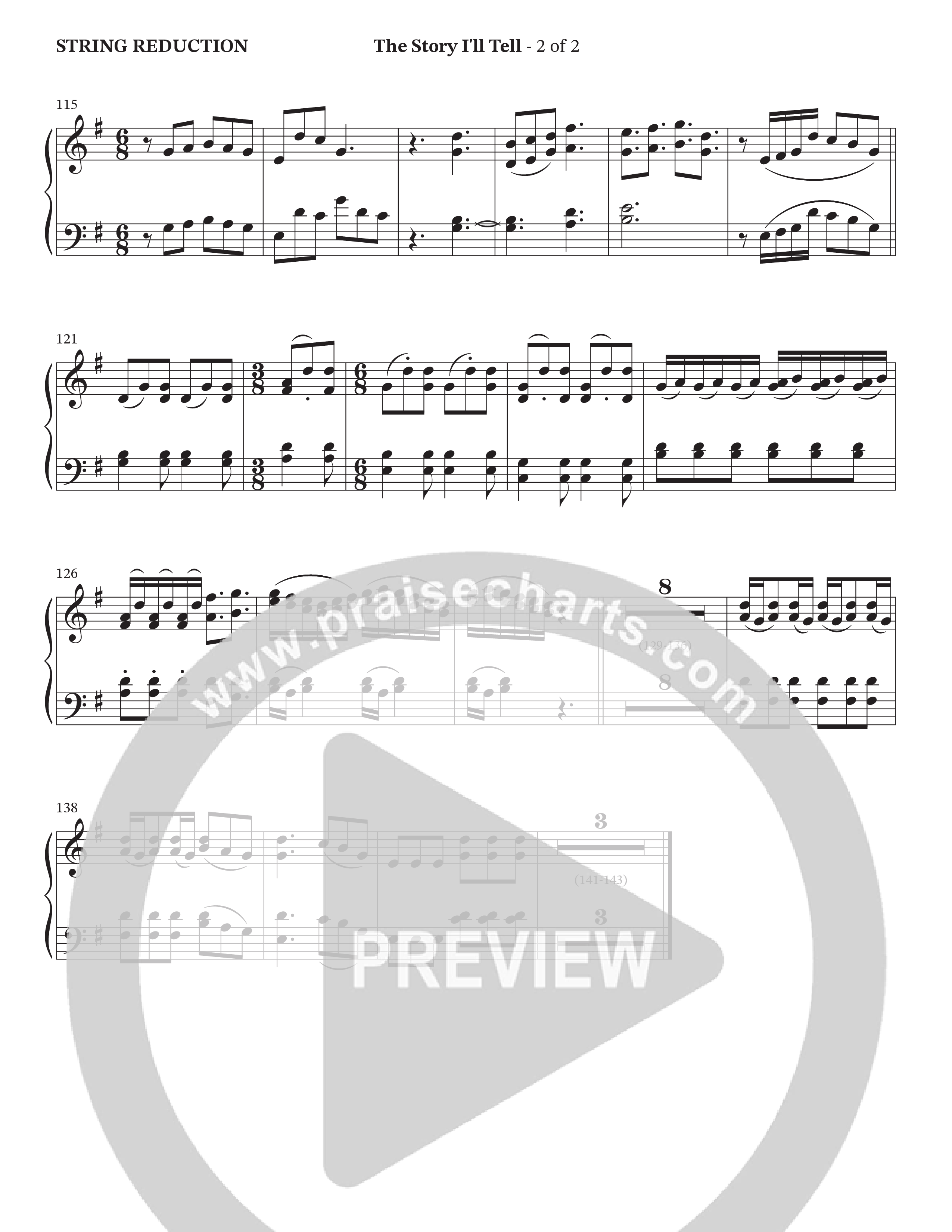 The Story I'll Tell (Choral Anthem SATB) String Reduction (StowTown Worship / TaRanda Greene)