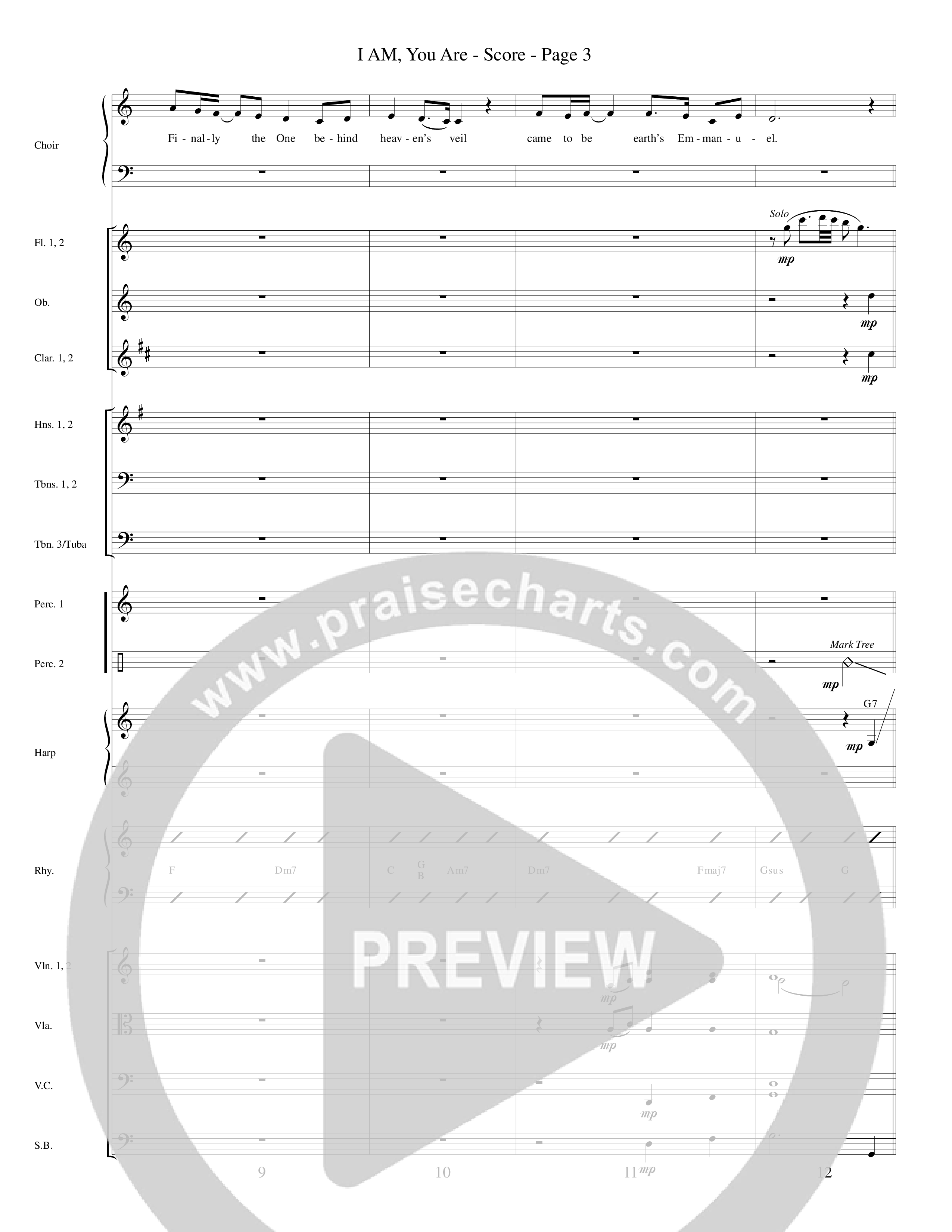 I AM You Are (Choral Anthem SATB) Conductor's Score (Word Music Choral / Arr. Russell Mauldin)