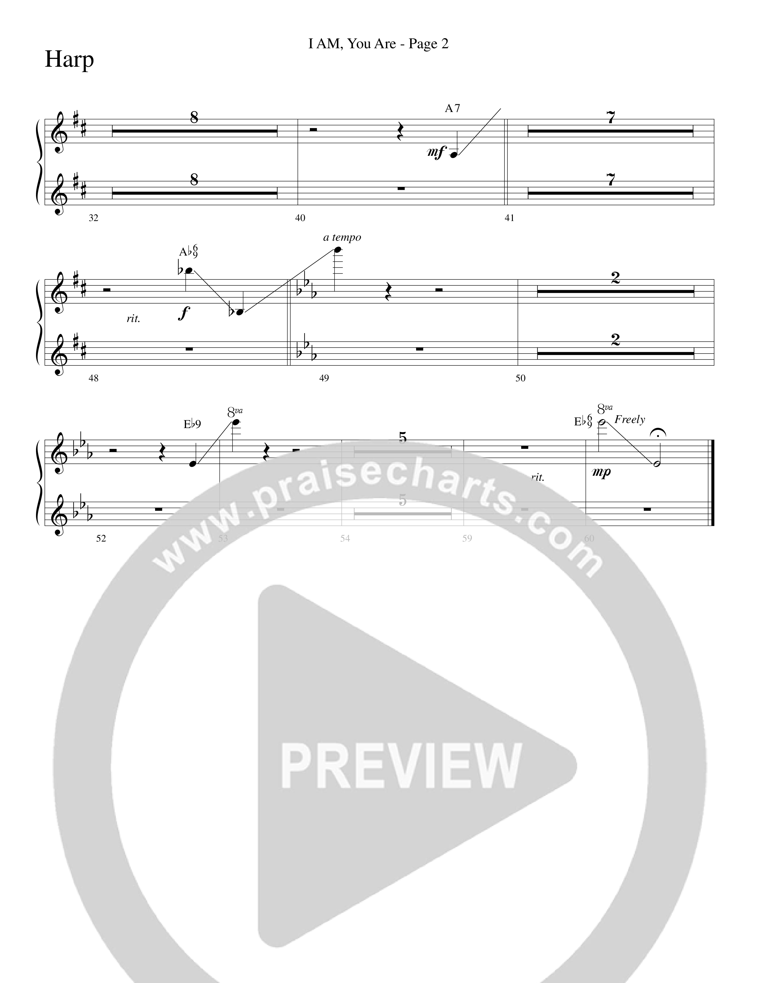 I AM You Are (Choral Anthem SATB) Harp (Word Music Choral / Arr. Russell Mauldin)