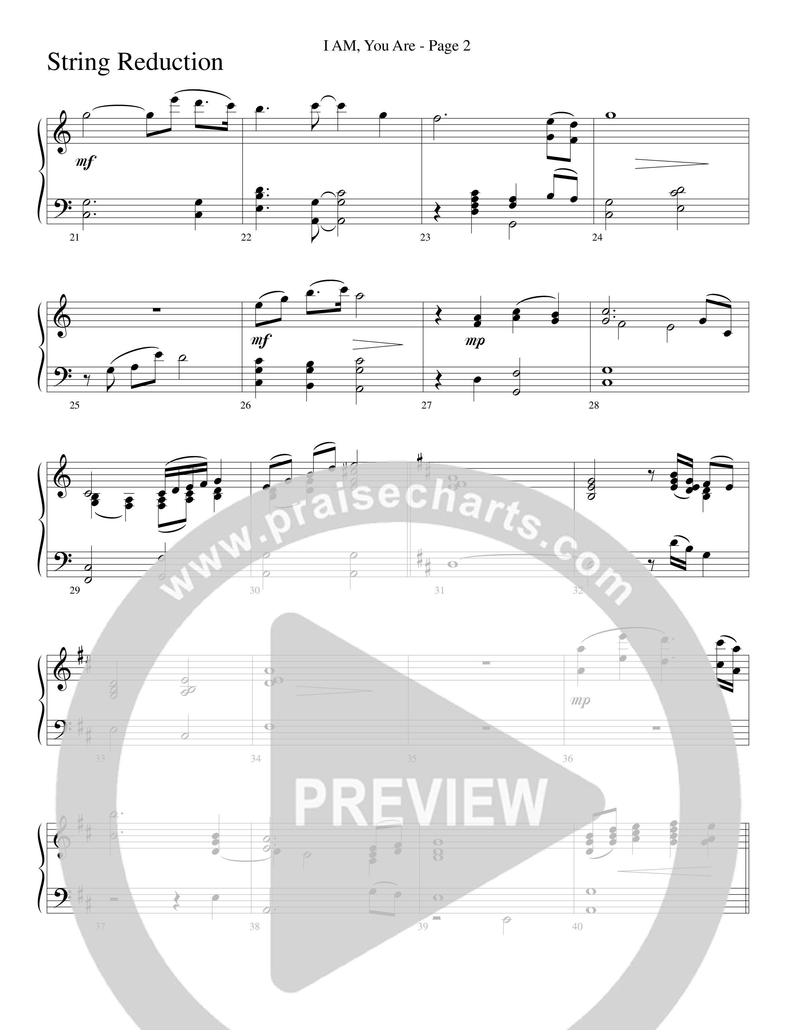 I AM You Are (Choral Anthem SATB) String Reduction (Word Music Choral / Arr. Russell Mauldin)