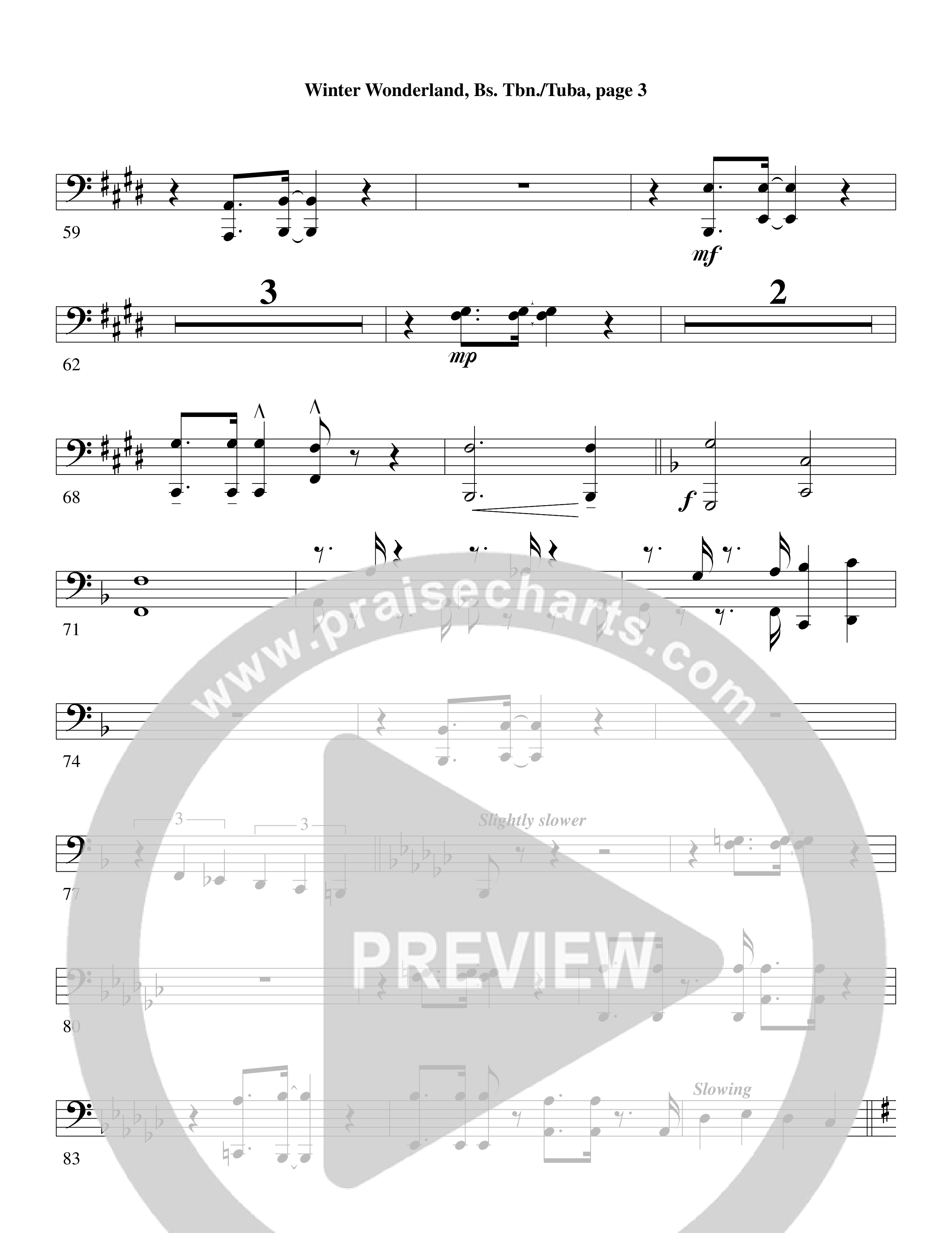 Winter Wonderland (with Let It Snow) (Choral Anthem SATB) Orchestration (Word Music Choral / Arr. David Clydesdale)