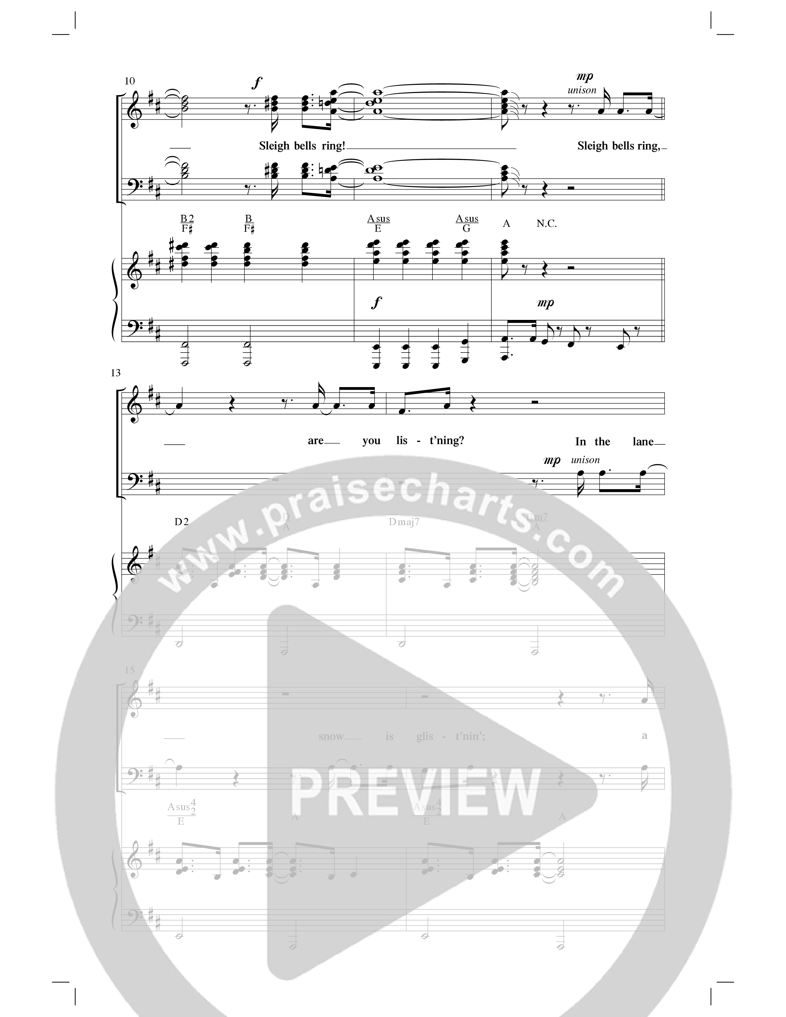 Winter Wonderland (with Let It Snow) (Choral Anthem SATB) Anthem (SATB/Piano) (Word Music Choral / Arr. David Clydesdale)
