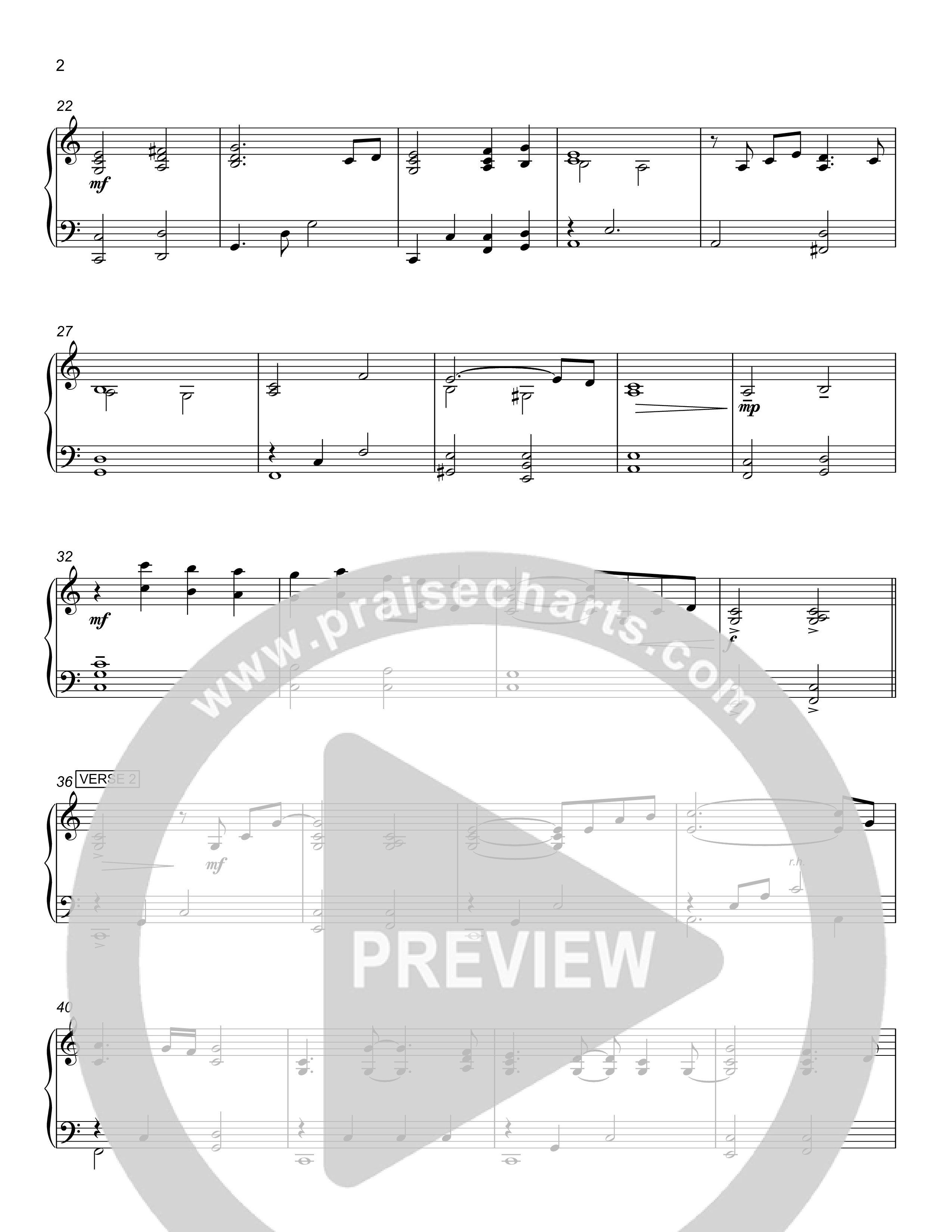 A Mighty Fortress Piano Sheet (Rick Barnes)