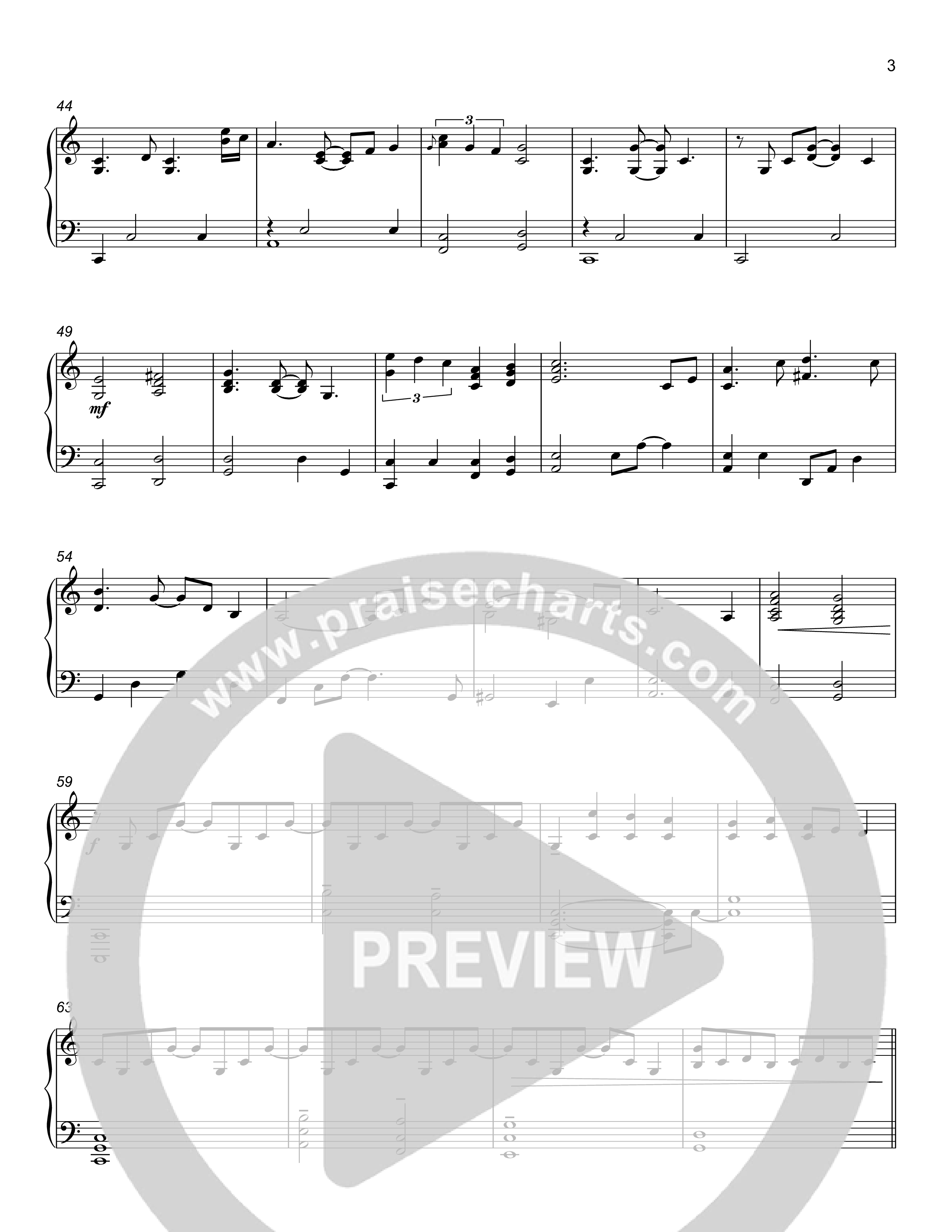 A Mighty Fortress Piano Sheet (Rick Barnes)