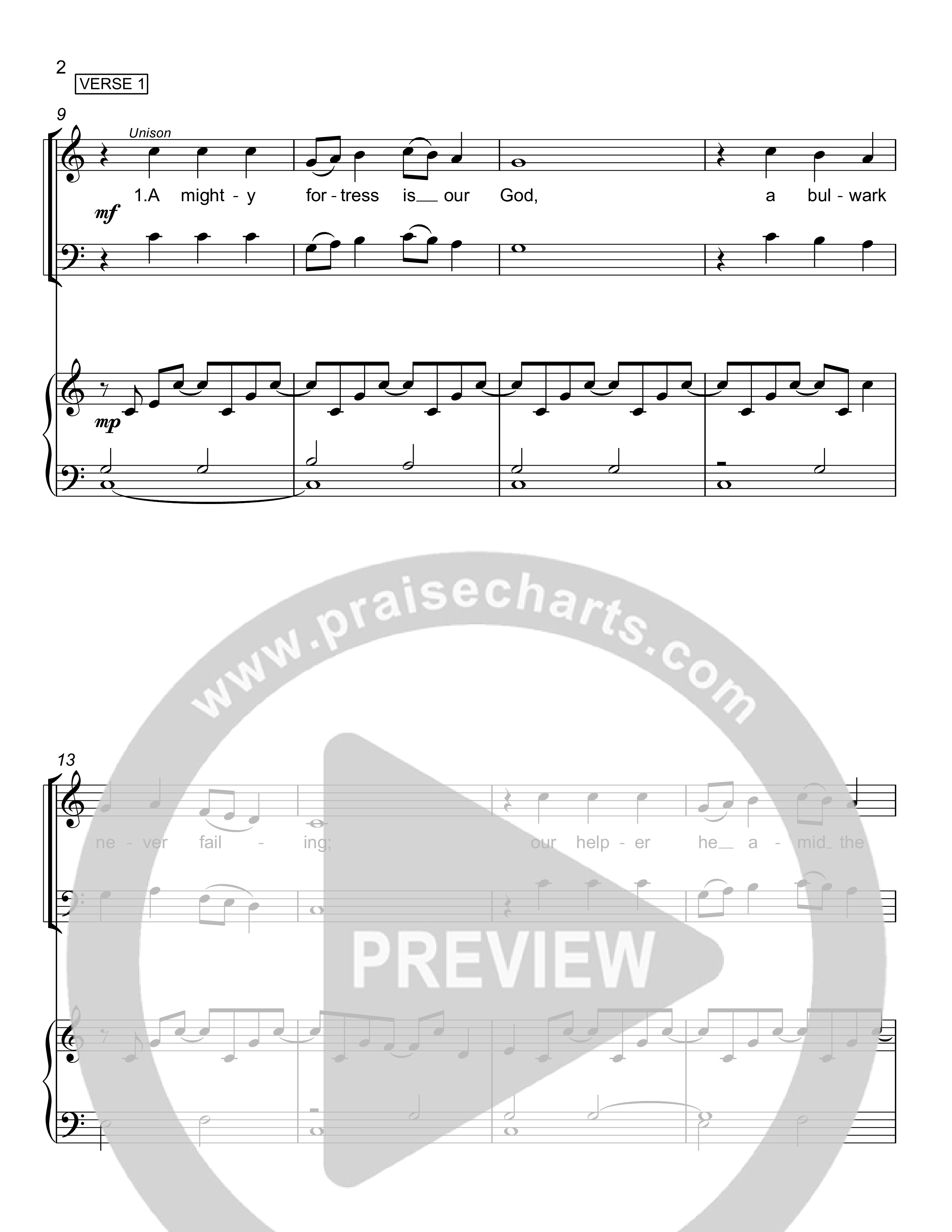 A Mighty Fortress Piano/Vocal Pack (Rick Barnes)