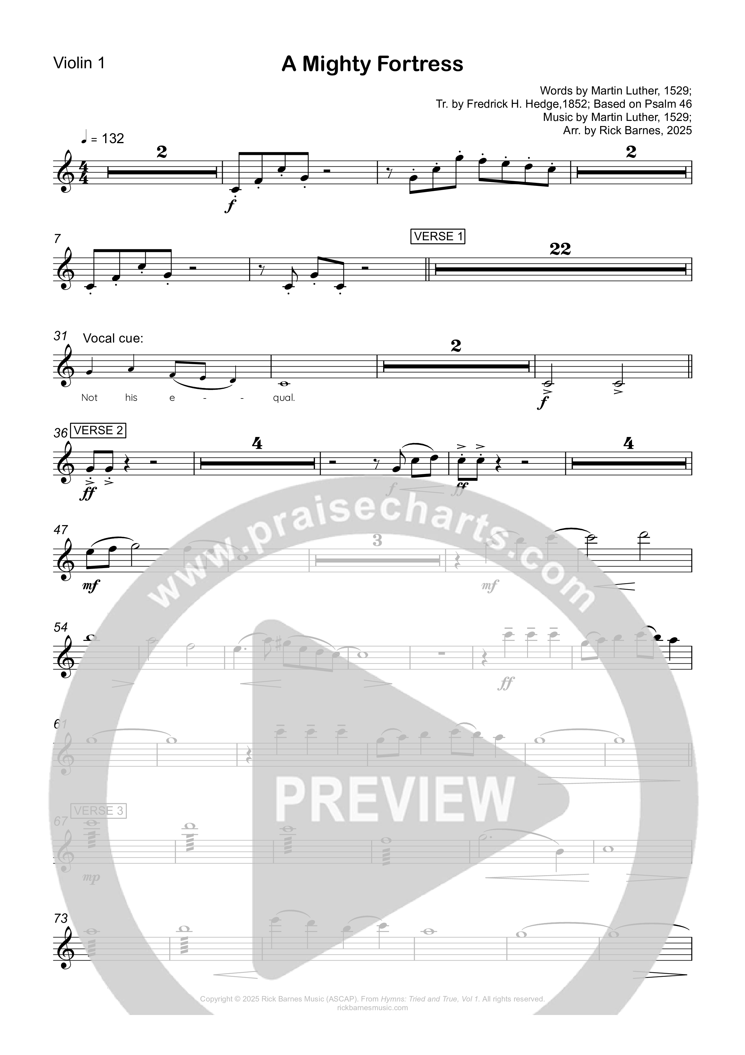 A Mighty Fortress String Pack (Rick Barnes)