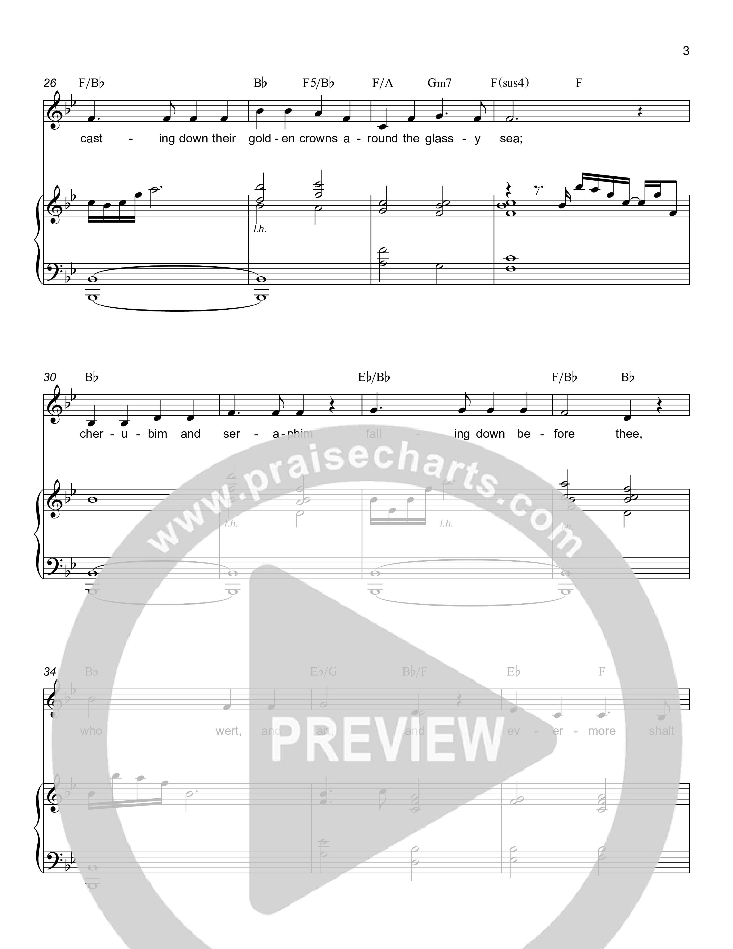 Holy Holy Holy Piano/Melody (Rick Barnes)