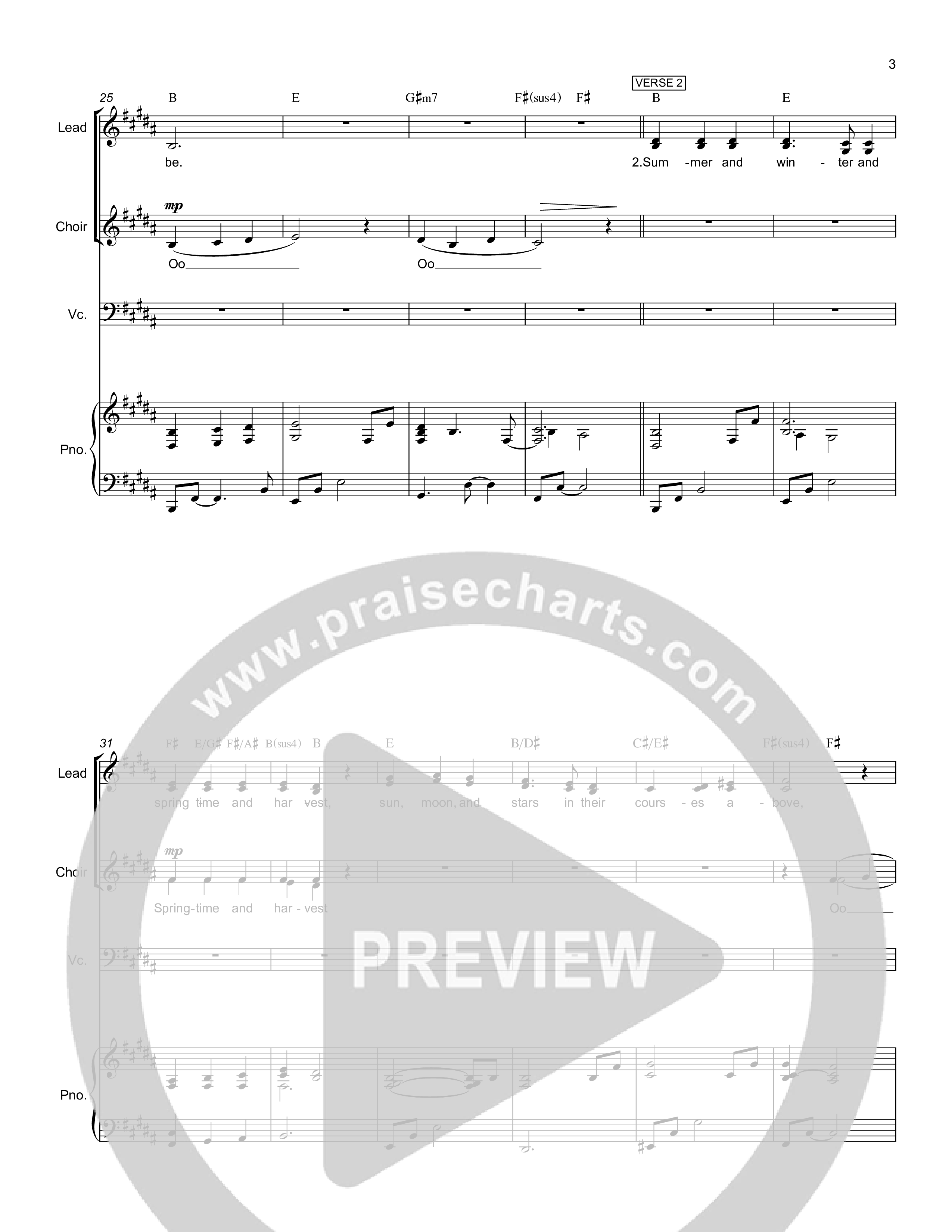 Great Is Thy Faithfulness Conductor's Score (Rick Barnes)