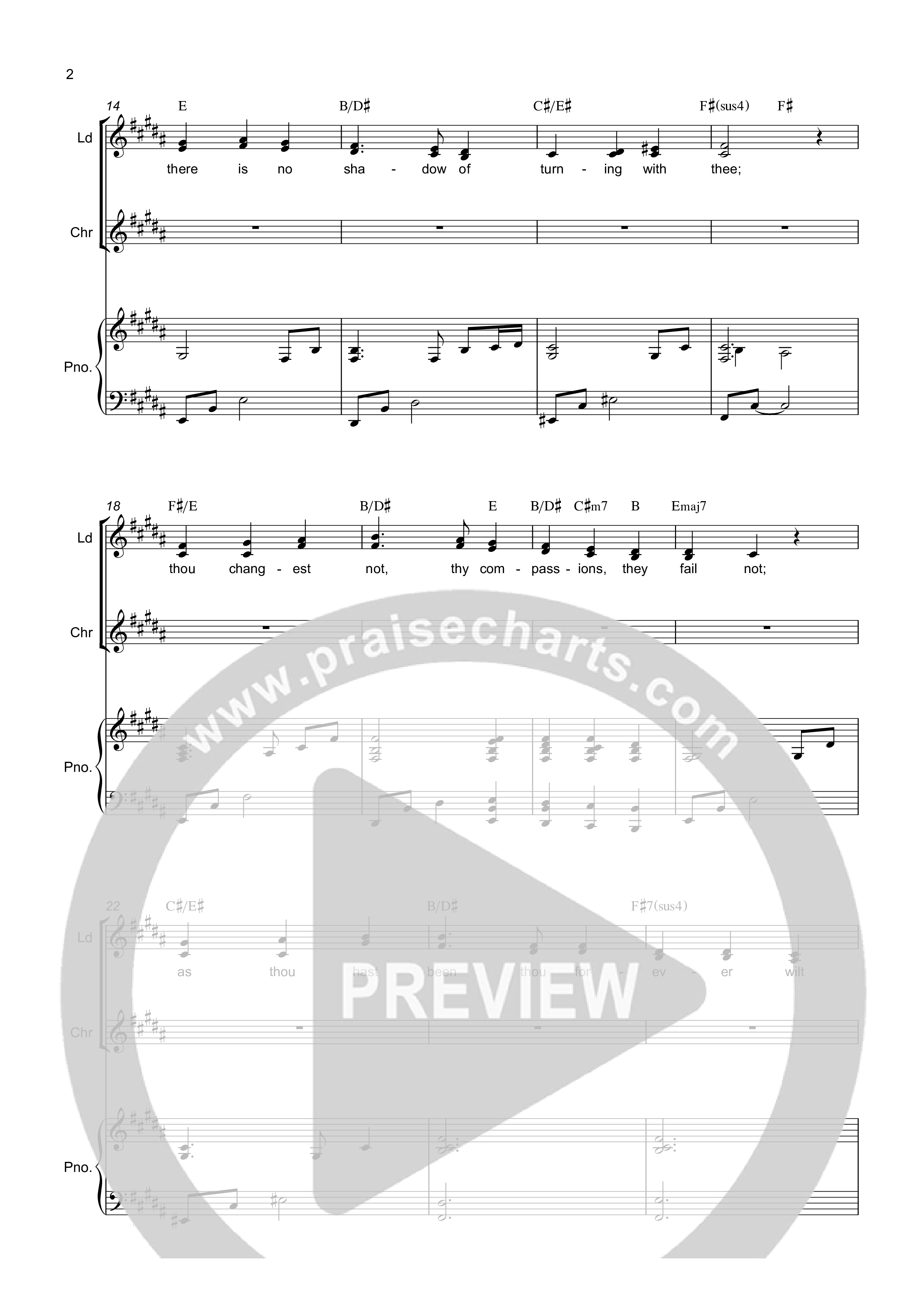 Great Is Thy Faithfulness Rhythm/Vocal (Rick Barnes)