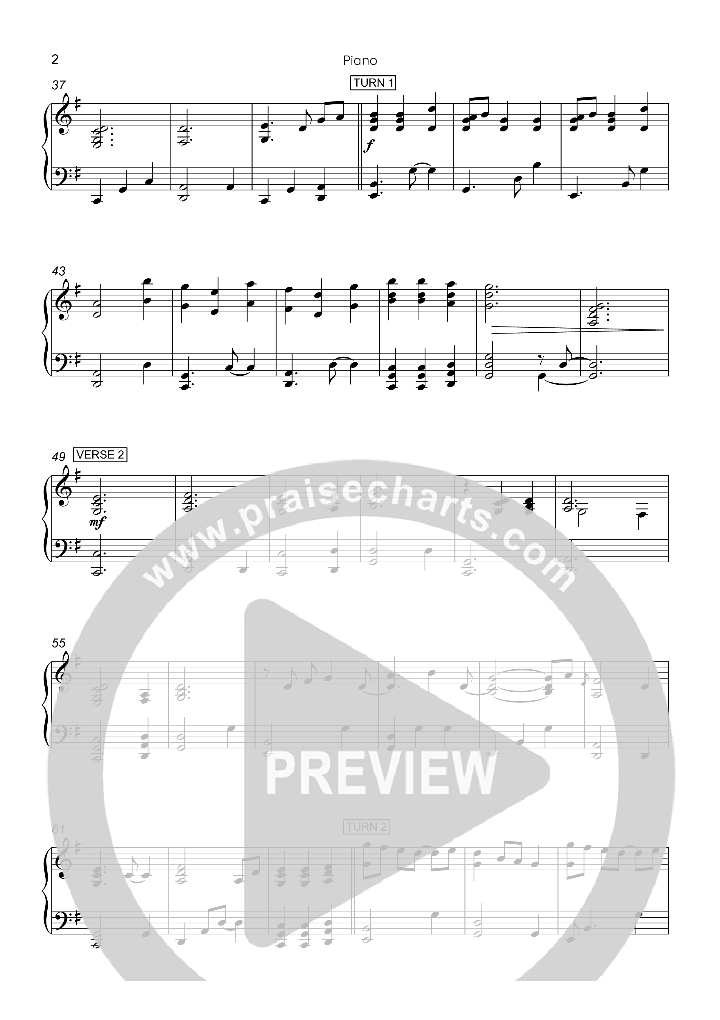 Immortal Invisible Piano Sheet (Rick Barnes)