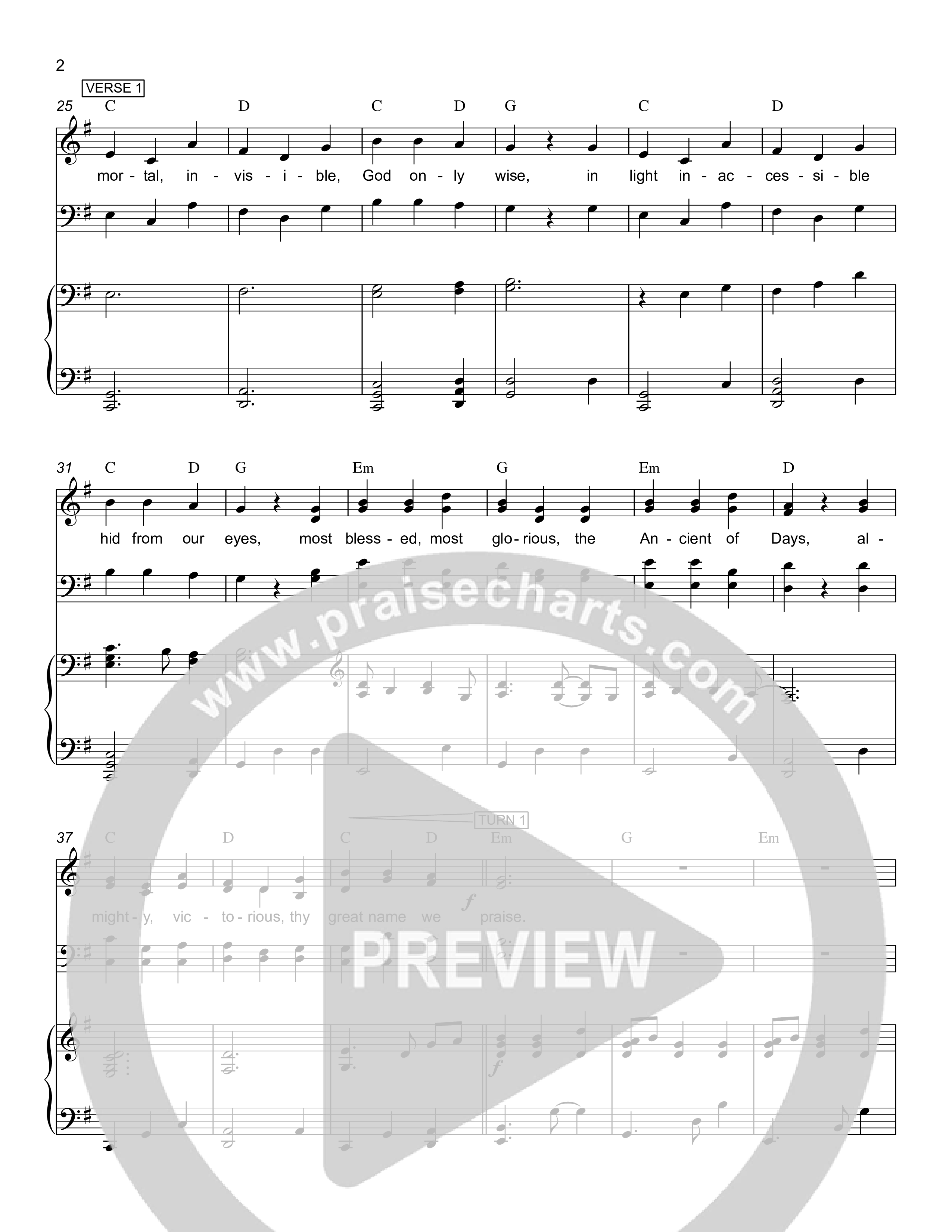 Immortal Invisible Piano/Vocal Pack (Rick Barnes)