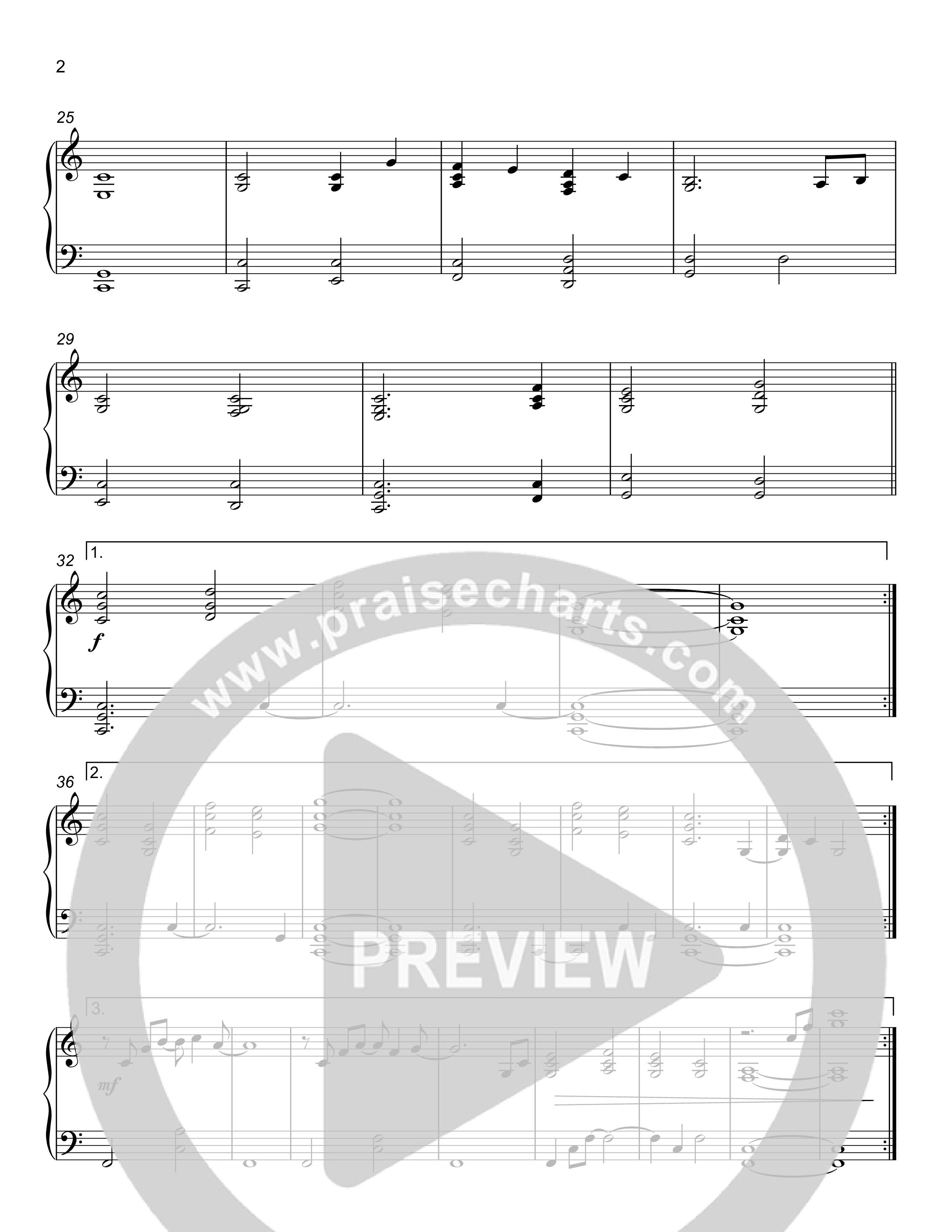 Jesus Shall Reign Piano Sheet (Rick Barnes)