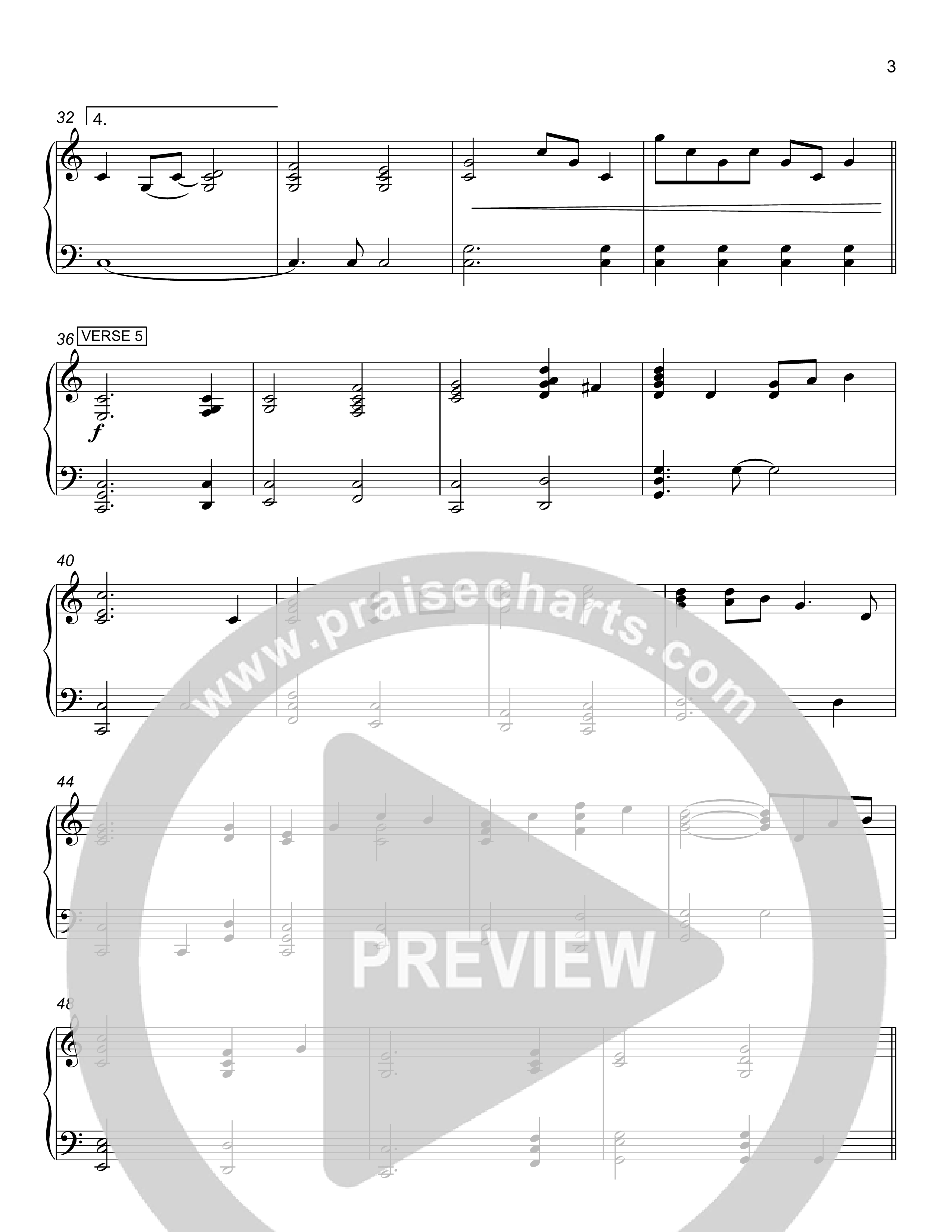 Jesus Shall Reign Piano Sheet (Rick Barnes)