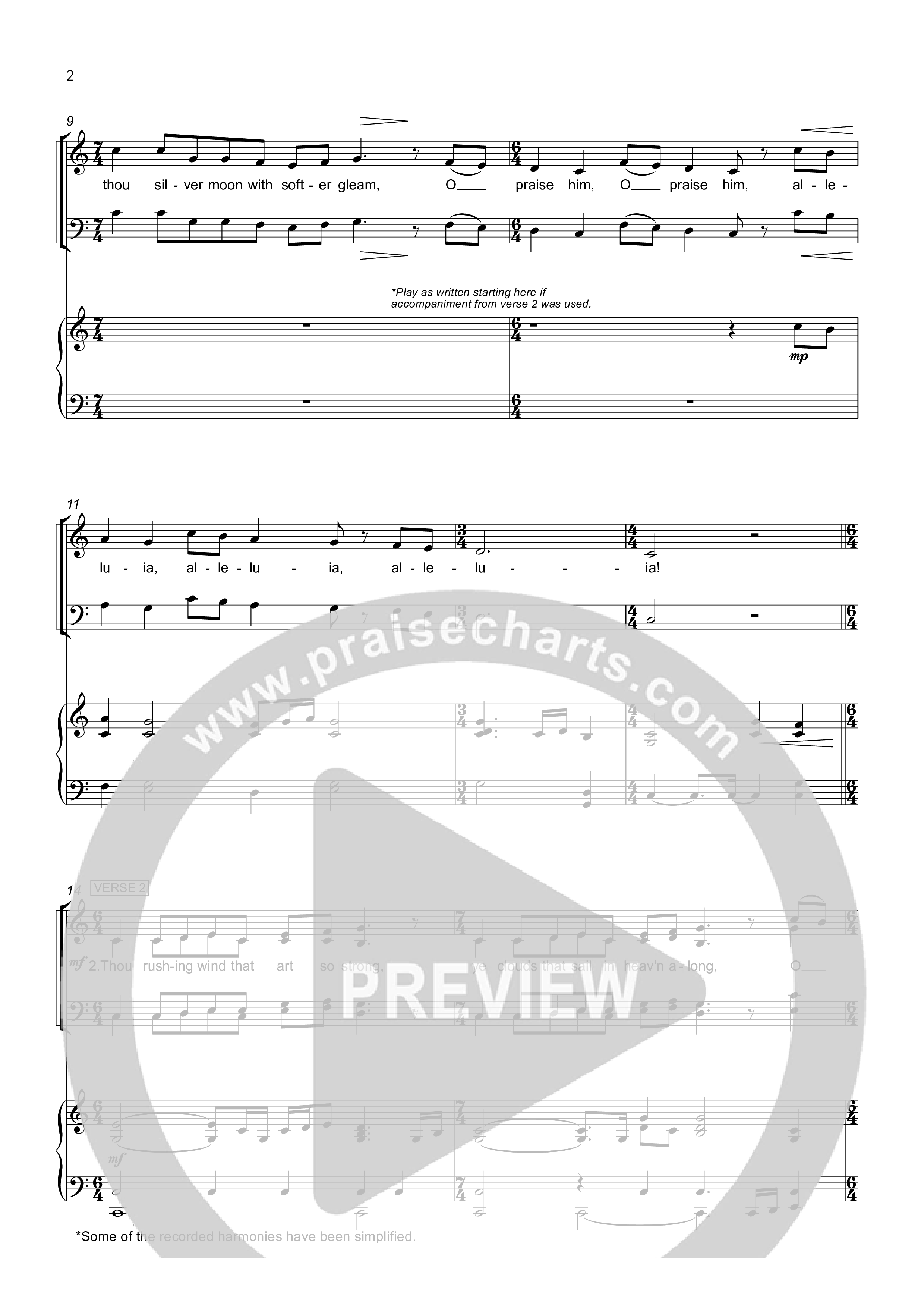 All Creatures Of Our God And King Piano/Vocal Pack (Rick Barnes)