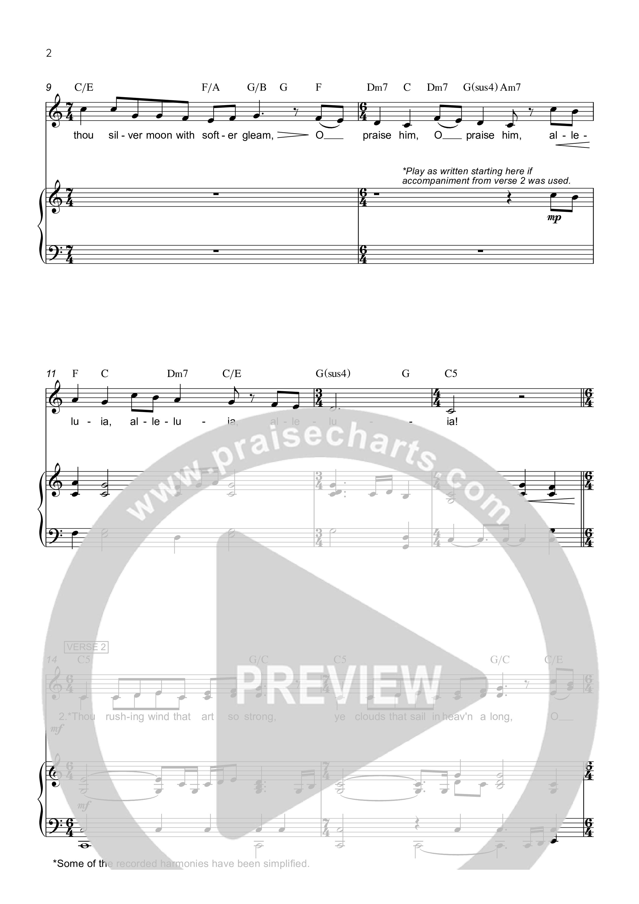 All Creatures Of Our God And King Rhythm/Vocal (Rick Barnes)