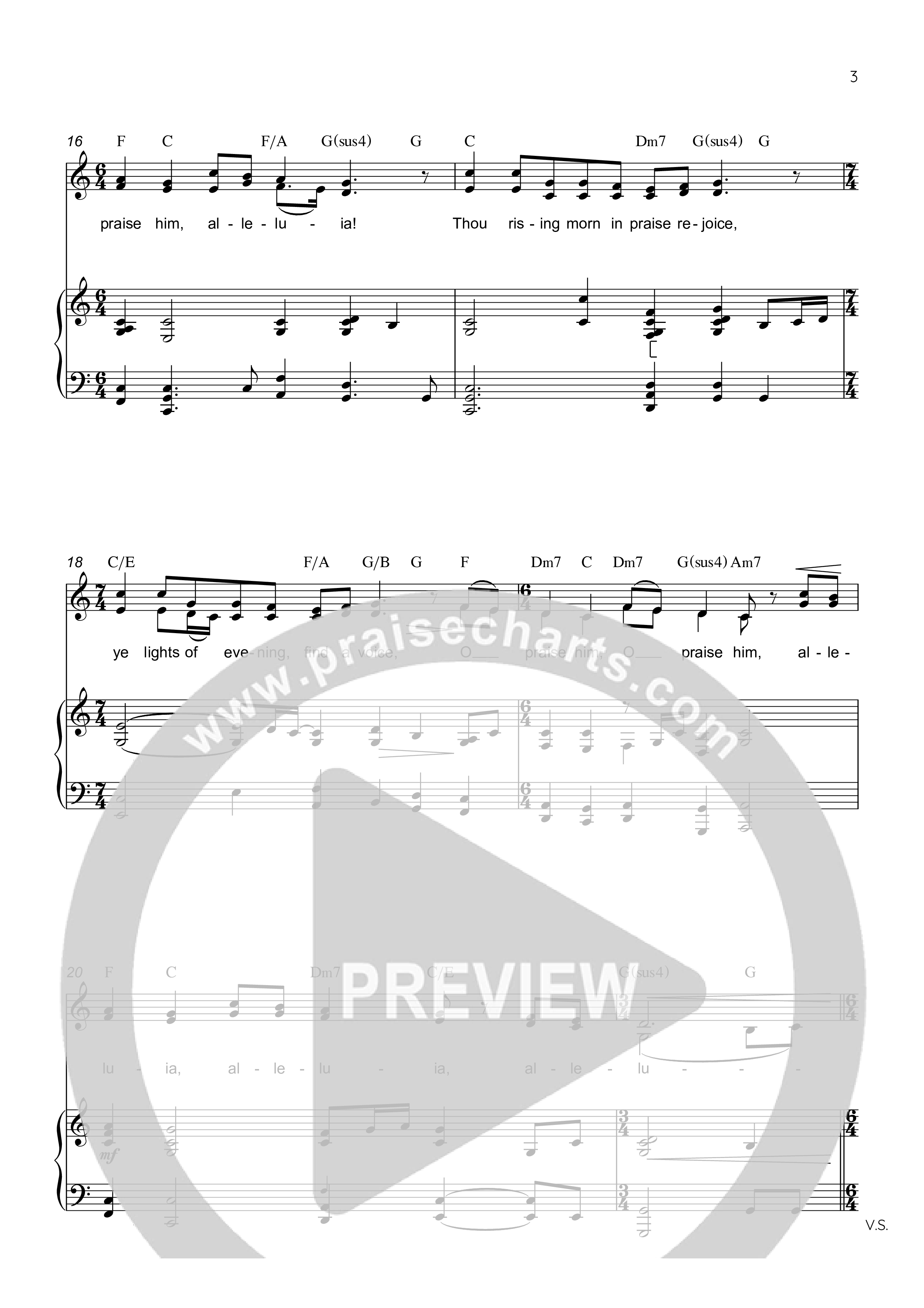 All Creatures Of Our God And King Rhythm/Vocal (Rick Barnes)