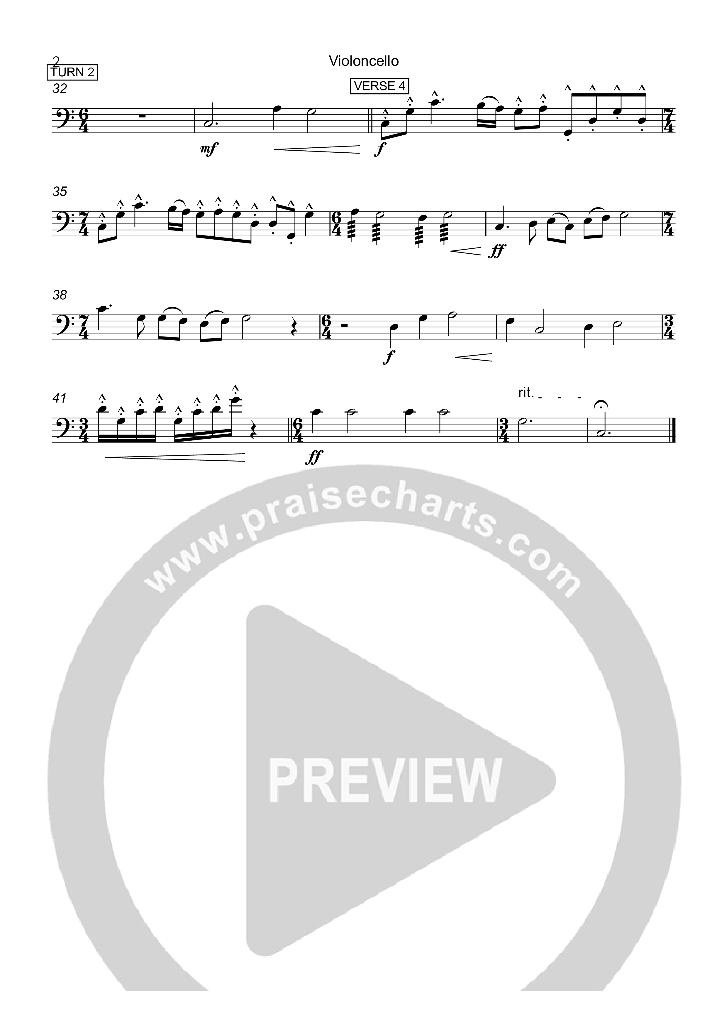 All Creatures Of Our God And King Violincello (Rick Barnes)