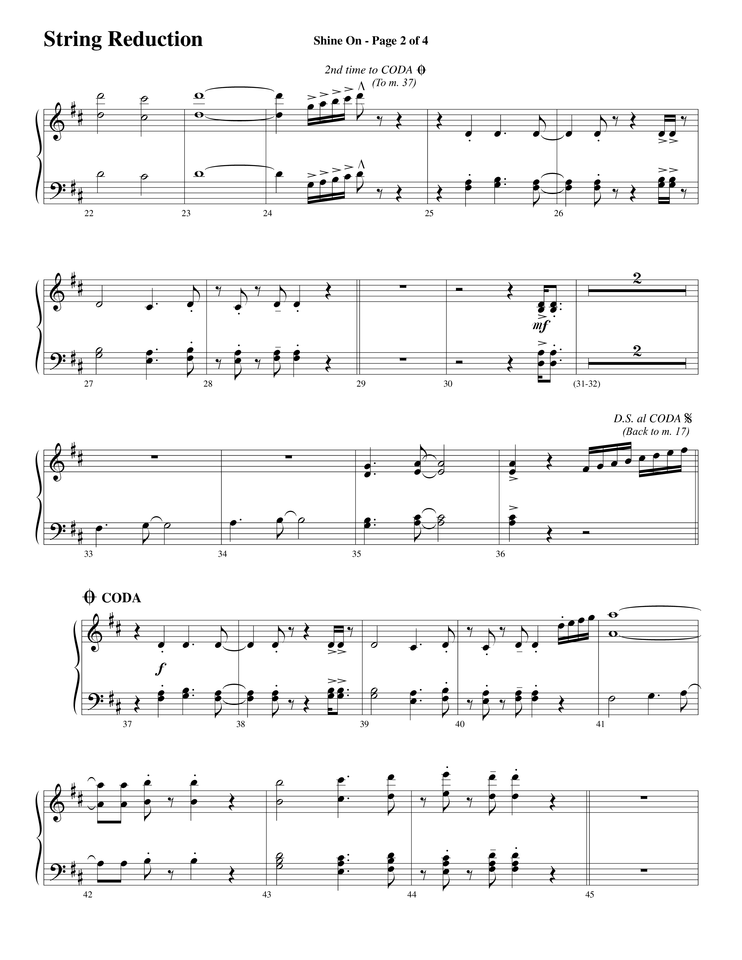 Shine On (Choral Anthem SATB) String Reduction (Word Music Choral / Arr. Lari Goss)