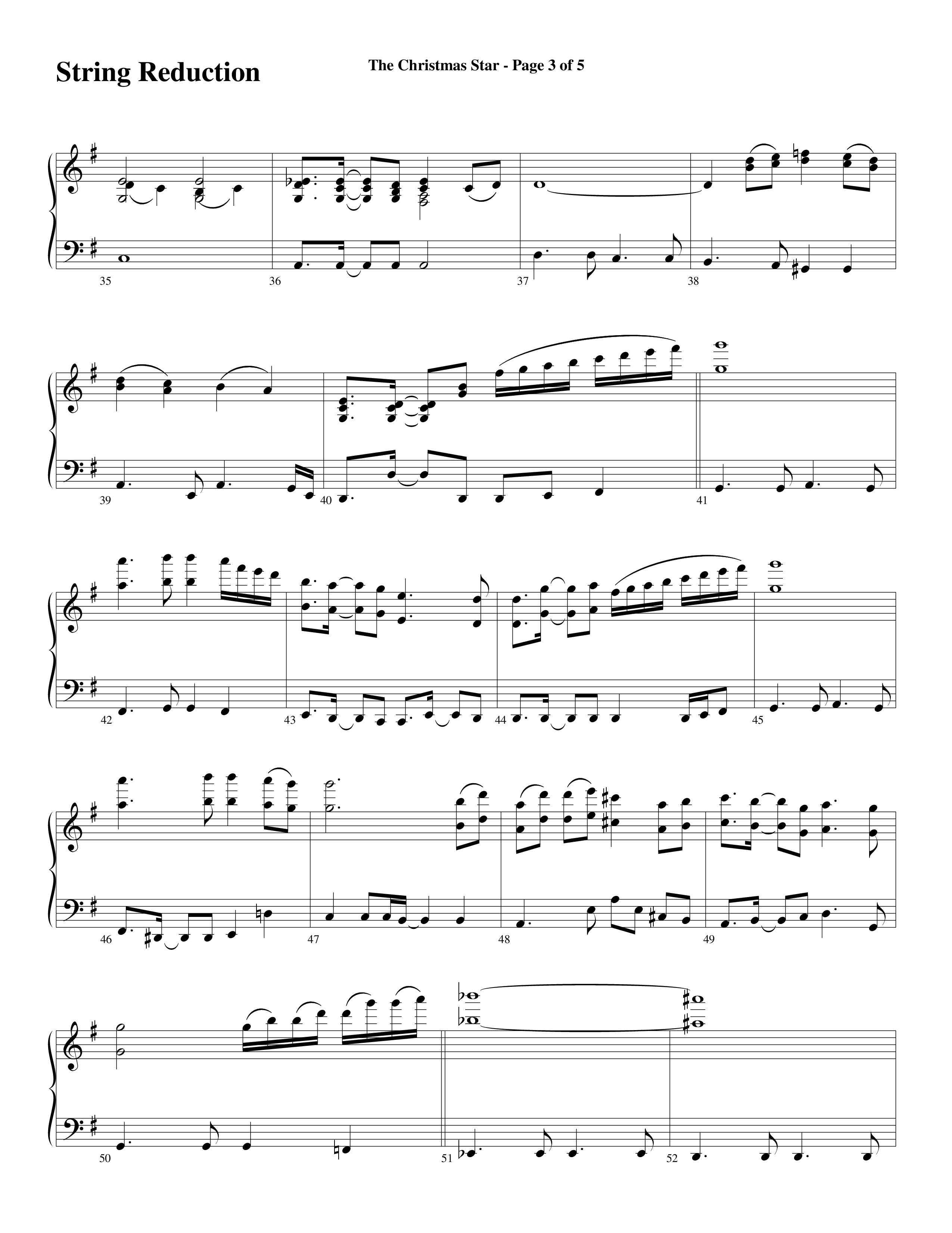 The Christmas Star (Choral Anthem SATB) String Reduction (Word Music Choral / Arr. David Clydesdale)