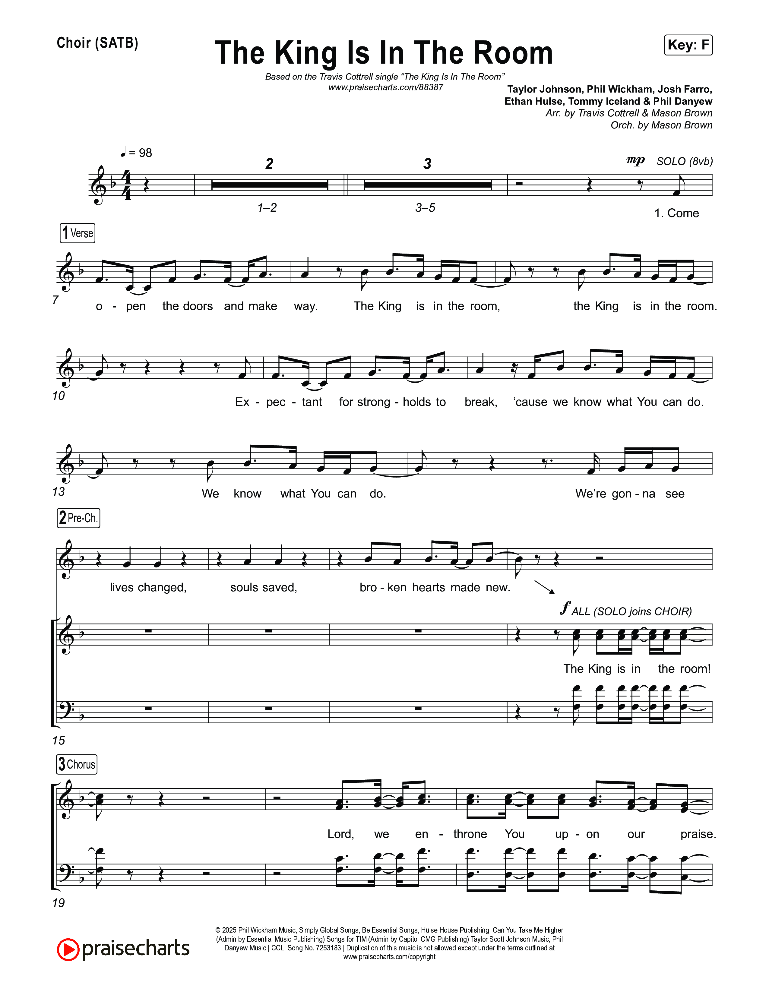 Tribute To The King (8 Song Choral Collection) Choir Sheets (SATB) (Travis Cottrell)