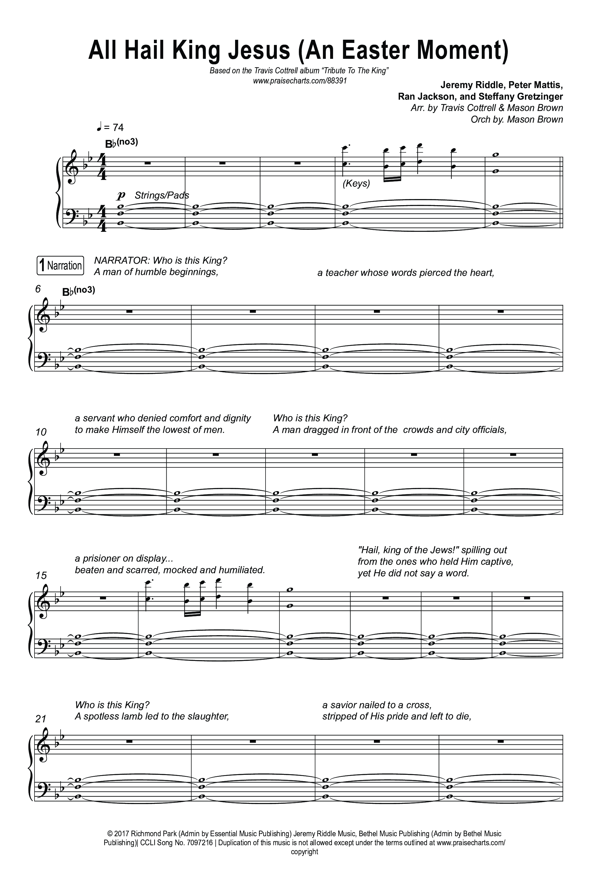 Tribute To The King (8 Song Choral Collection) Song 2 (Octavo SATB) (Travis Cottrell)