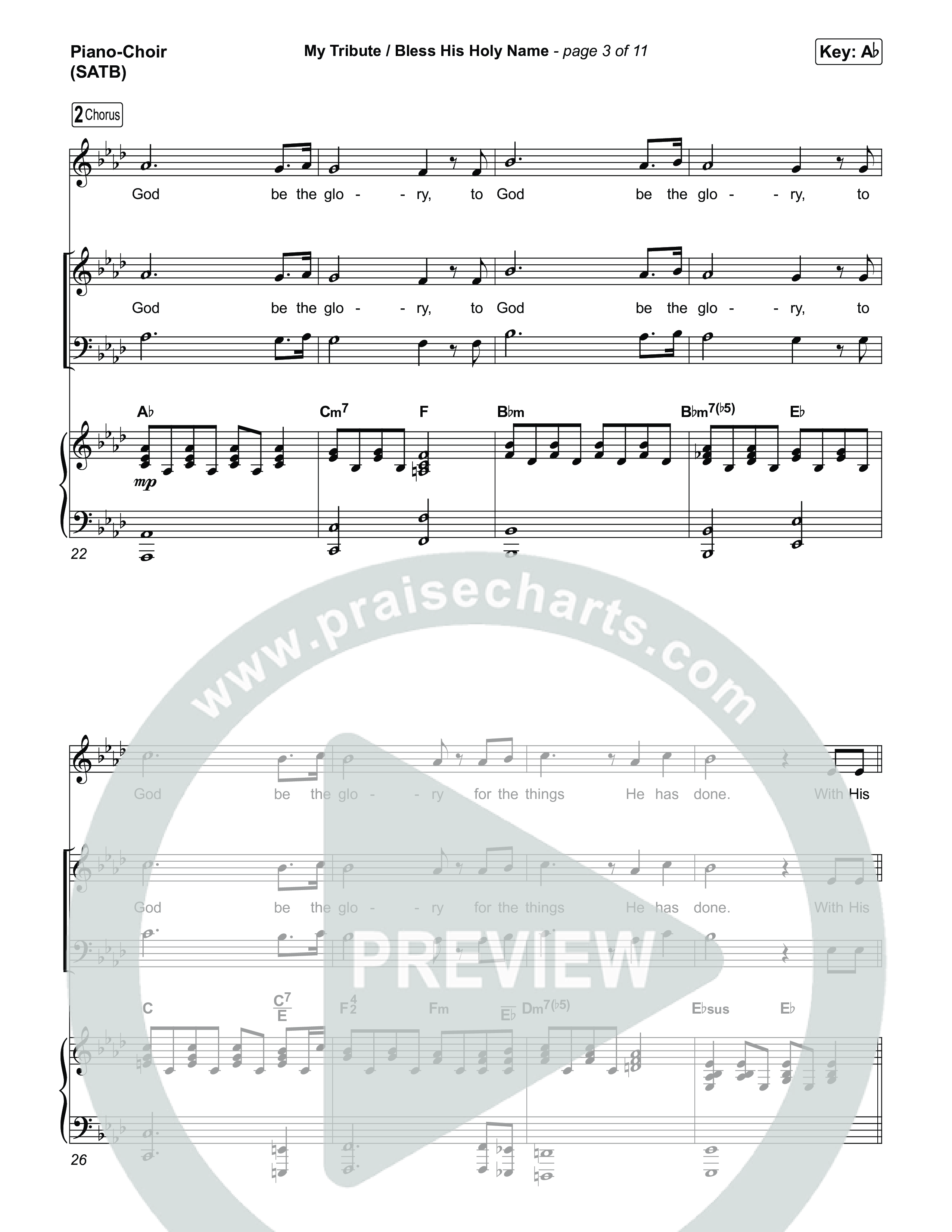 Tribute To The King (8 Song Choral Collection) Song 4 (Piano SATB) (Travis Cottrell)