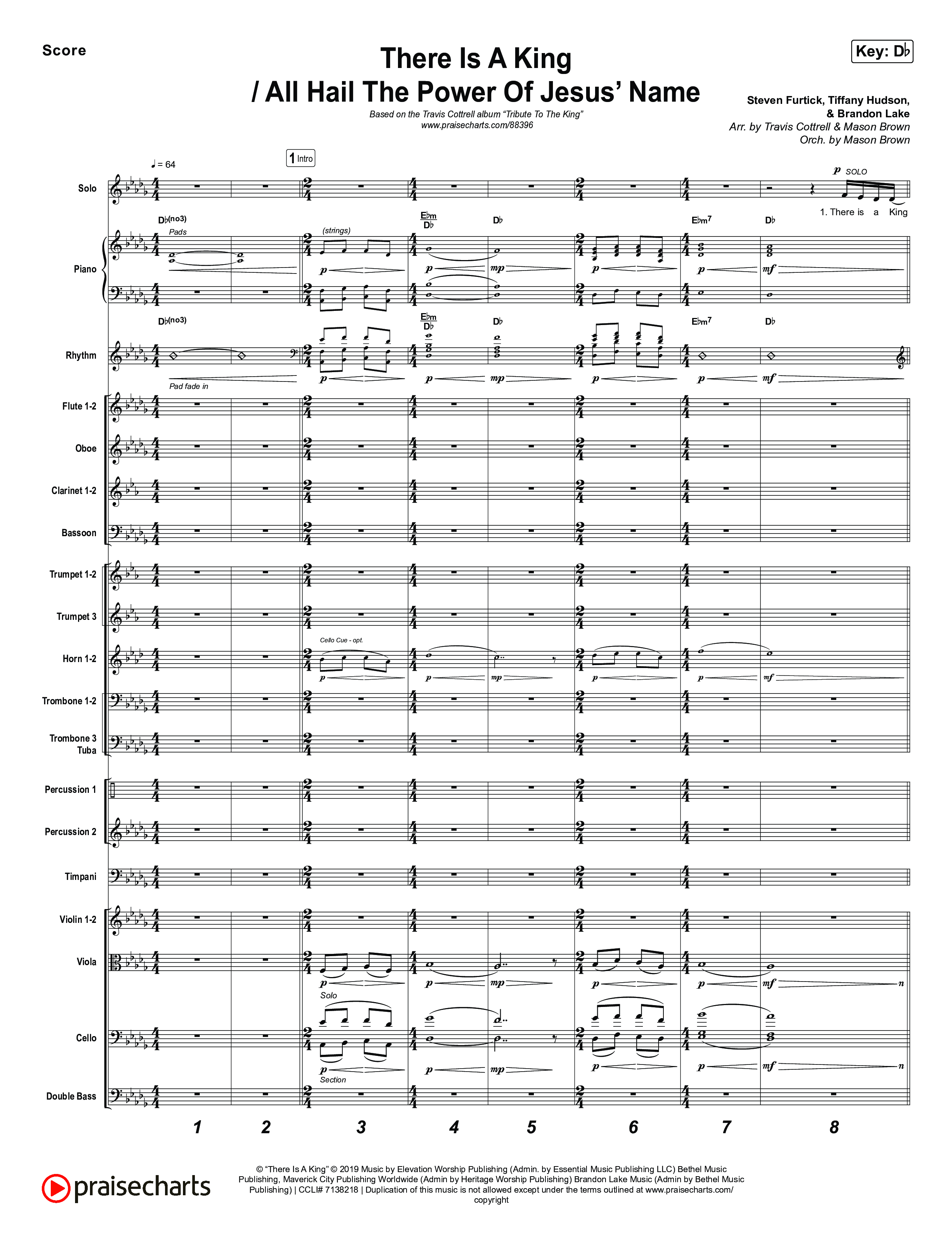 Tribute To The King (8 Song Choral Collection) Song 5 (Orchestration) (Travis Cottrell)