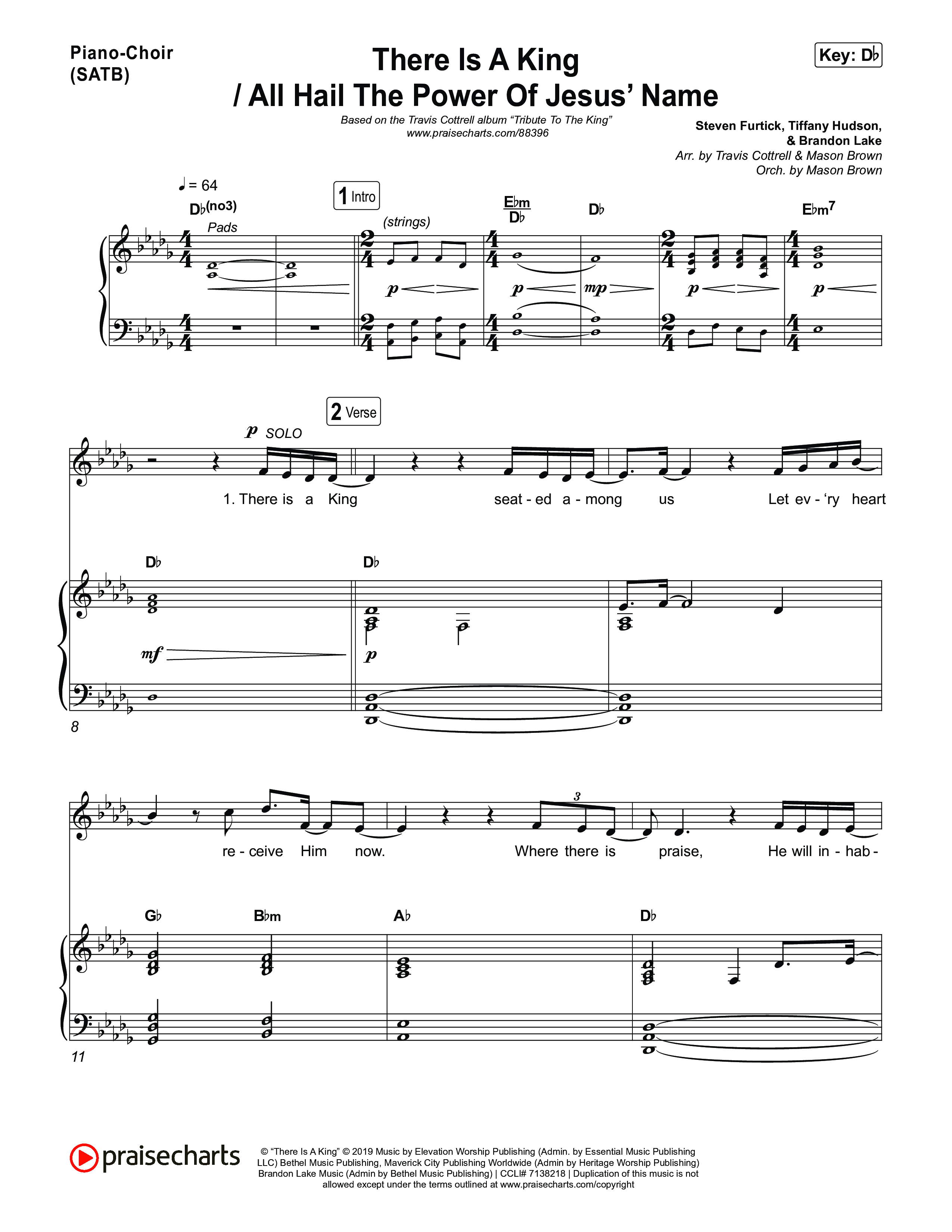 Tribute To The King (8 Song Choral Collection) Song 5 (Piano SATB) (Travis Cottrell)