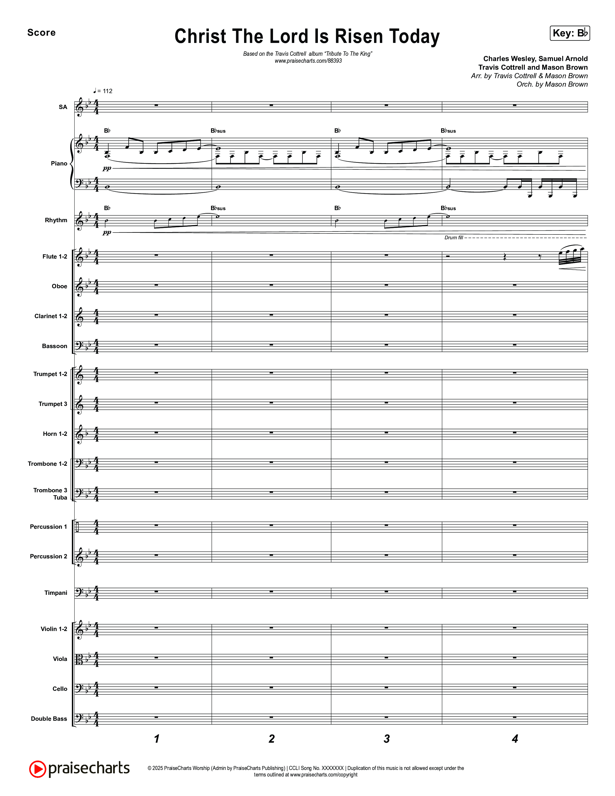 Tribute To The King (8 Song Choral Collection) Song 6 (Orchestration) (Travis Cottrell)