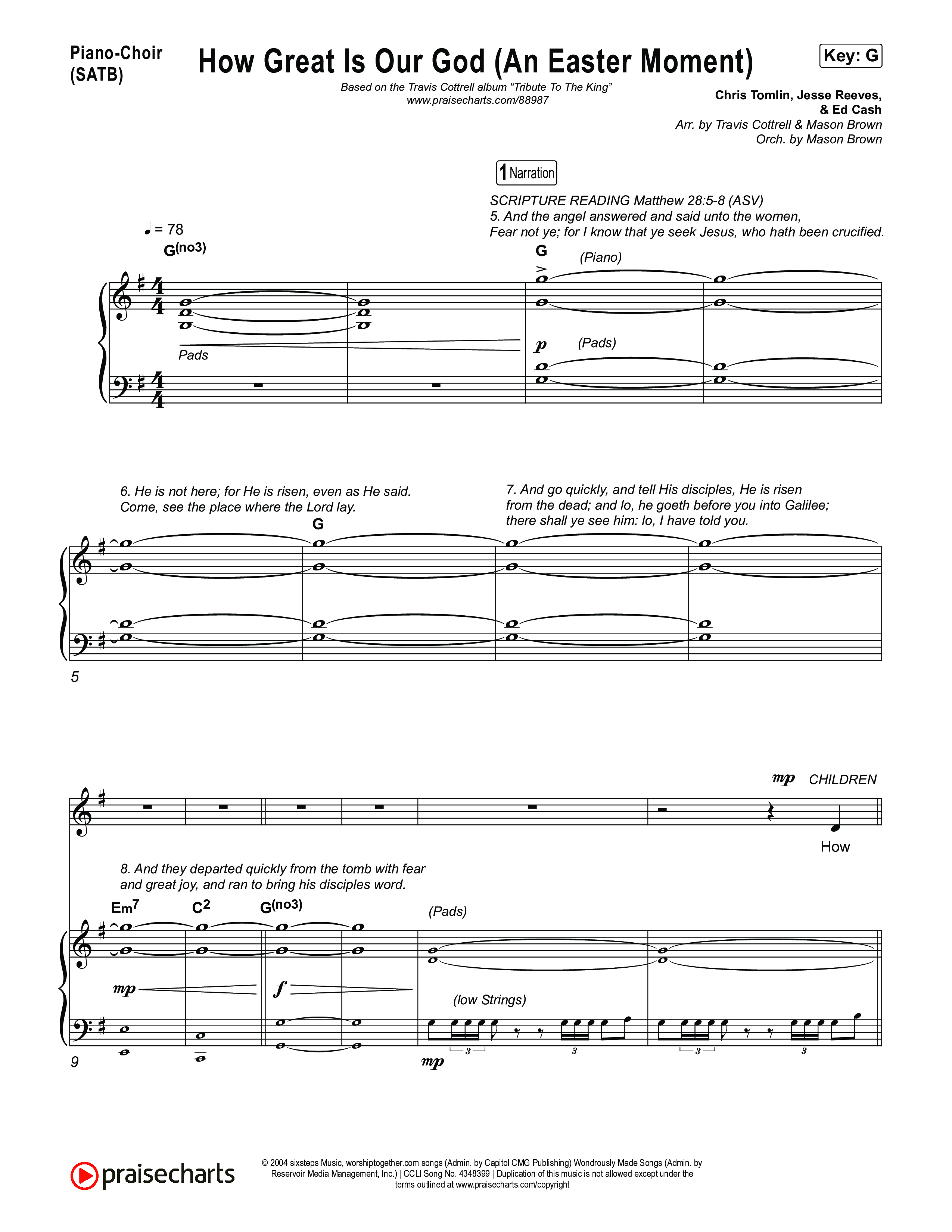 Tribute To The King (8 Song Choral Collection) Song 8 (Piano SATB) (Travis Cottrell)