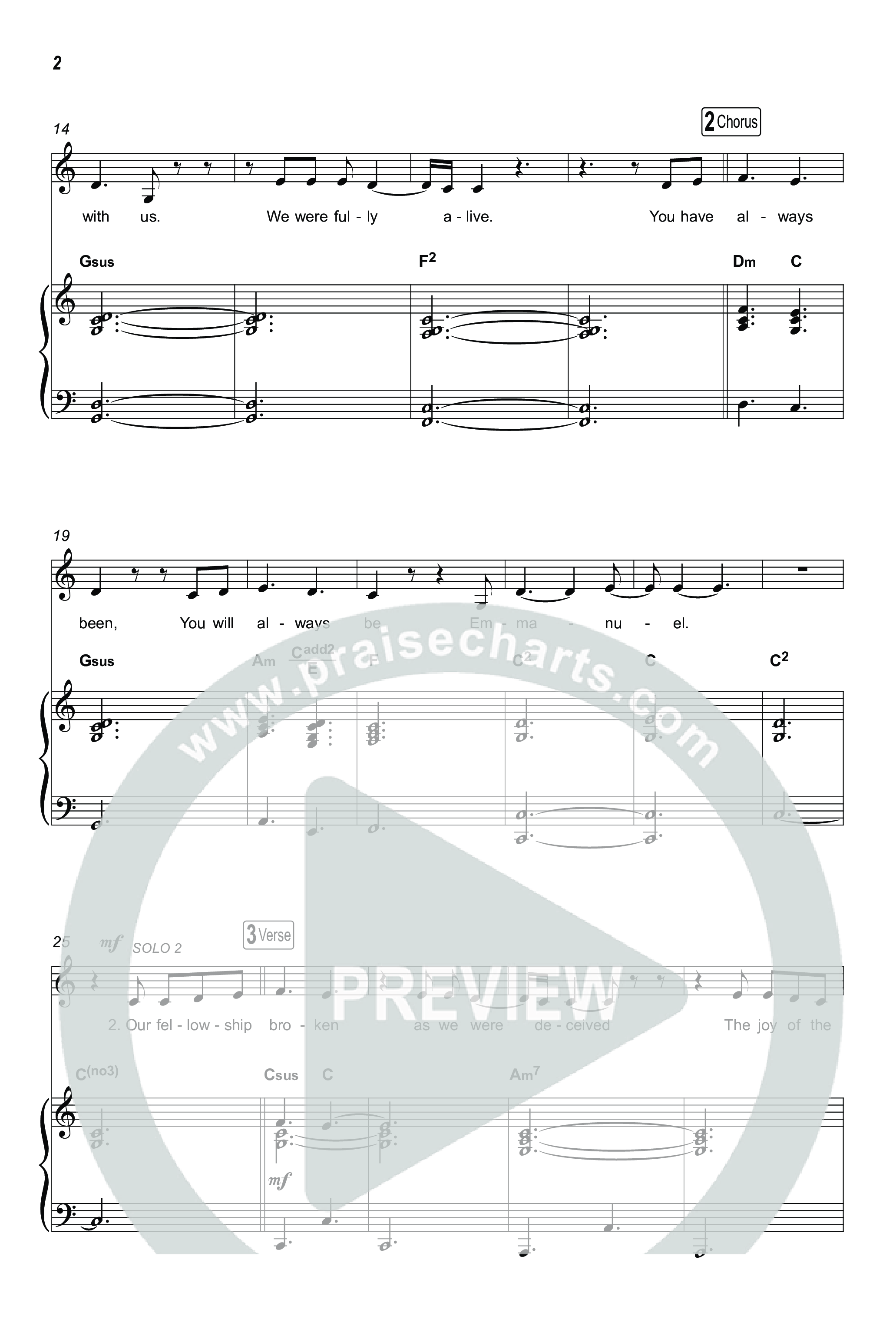 Emmanuel (Choral Anthem SATB) Octavo (SATB & Pno) (Charity Gayle / Ryan Kennedy)