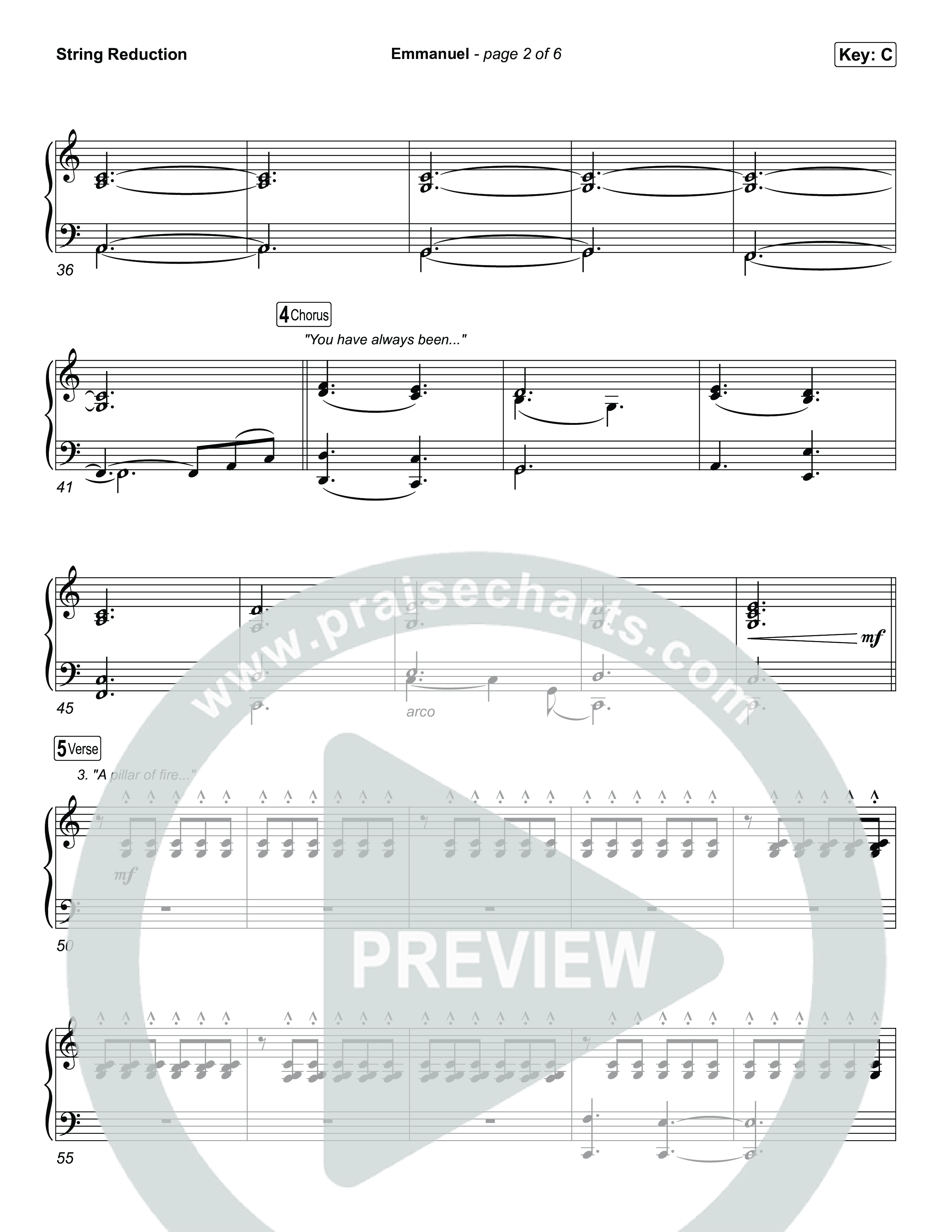 Emmanuel (Choral Anthem SATB) String Reduction (Charity Gayle / Ryan Kennedy)