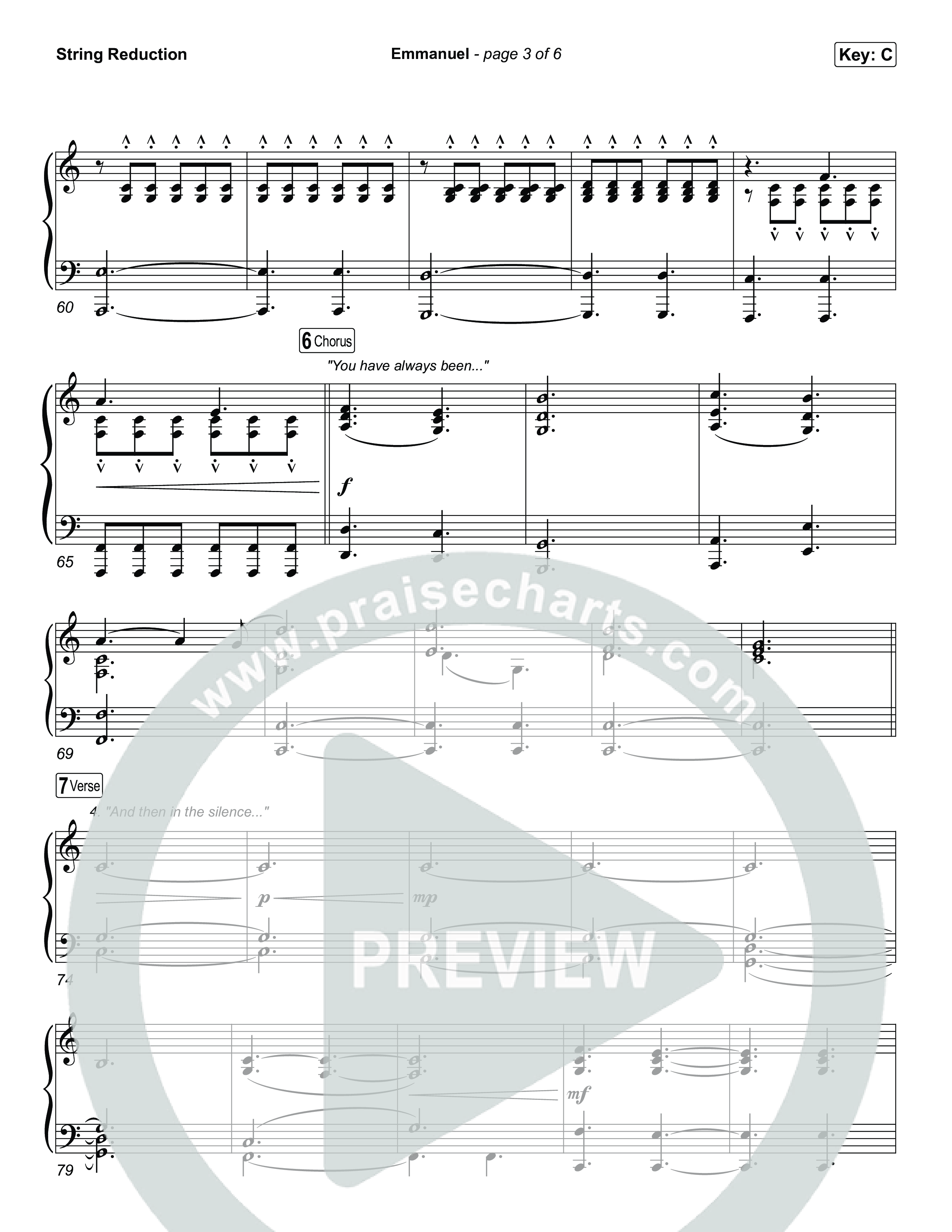 Emmanuel (Choral Anthem SATB) String Reduction (Charity Gayle / Ryan Kennedy)