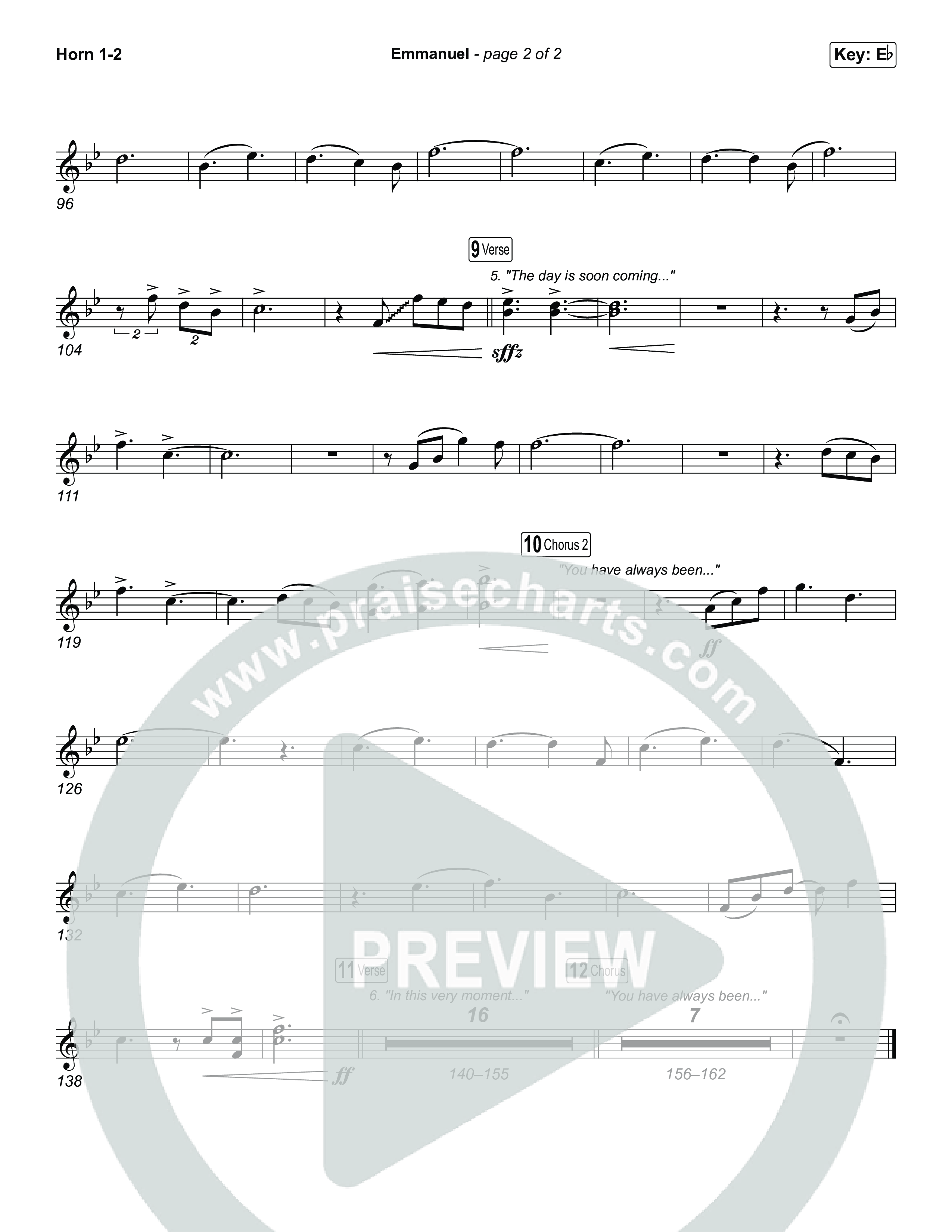 Emmanuel (Worship Choir/SAB) Brass Pack (Charity Gayle / Ryan Kennedy / Arr. Luke Gambill)