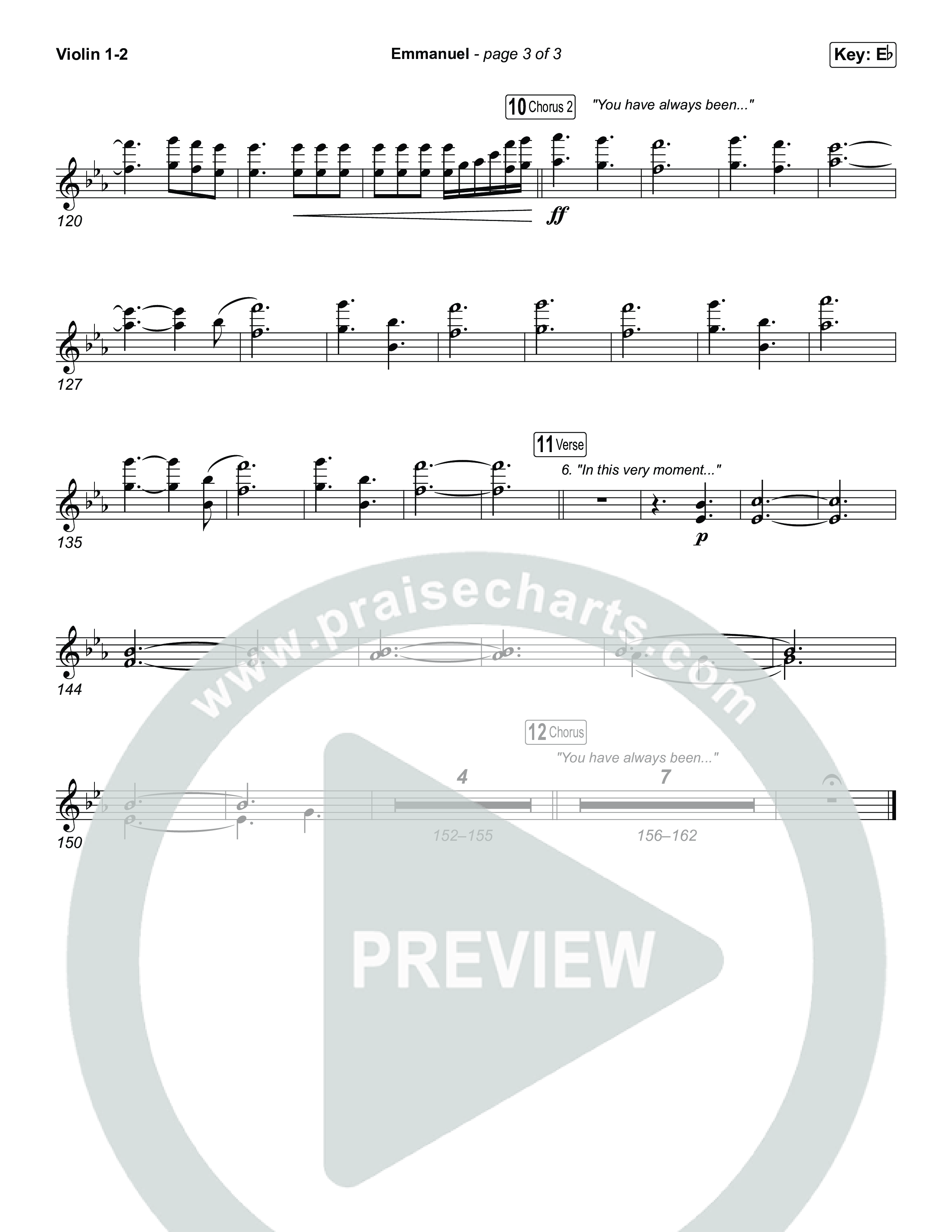 Emmanuel (Worship Choir/SAB) String Pack (Charity Gayle / Ryan Kennedy / Arr. Luke Gambill)