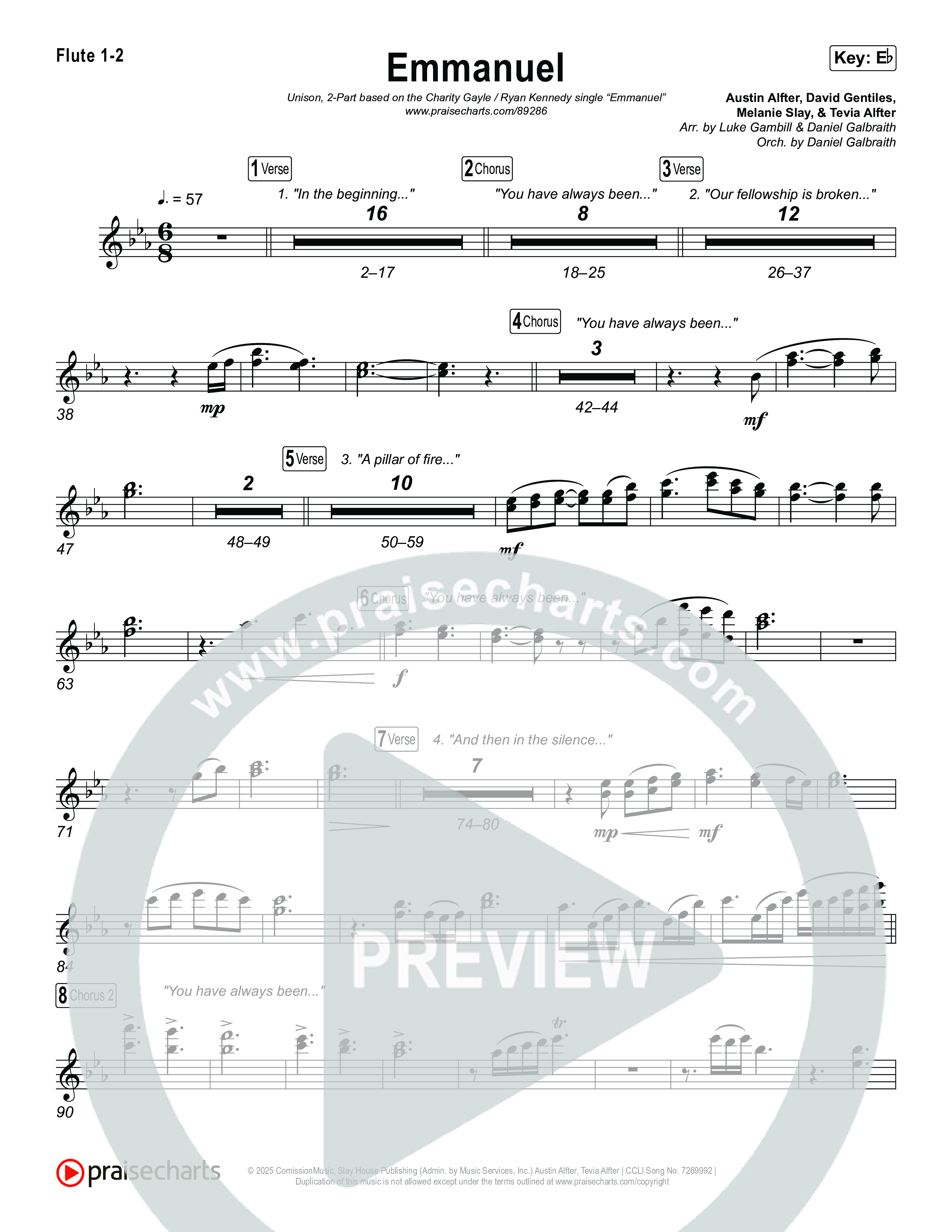 Emmanuel (Unison/2-Part) Wind Pack (Charity Gayle / Ryan Kennedy / Arr. Luke Gambill)