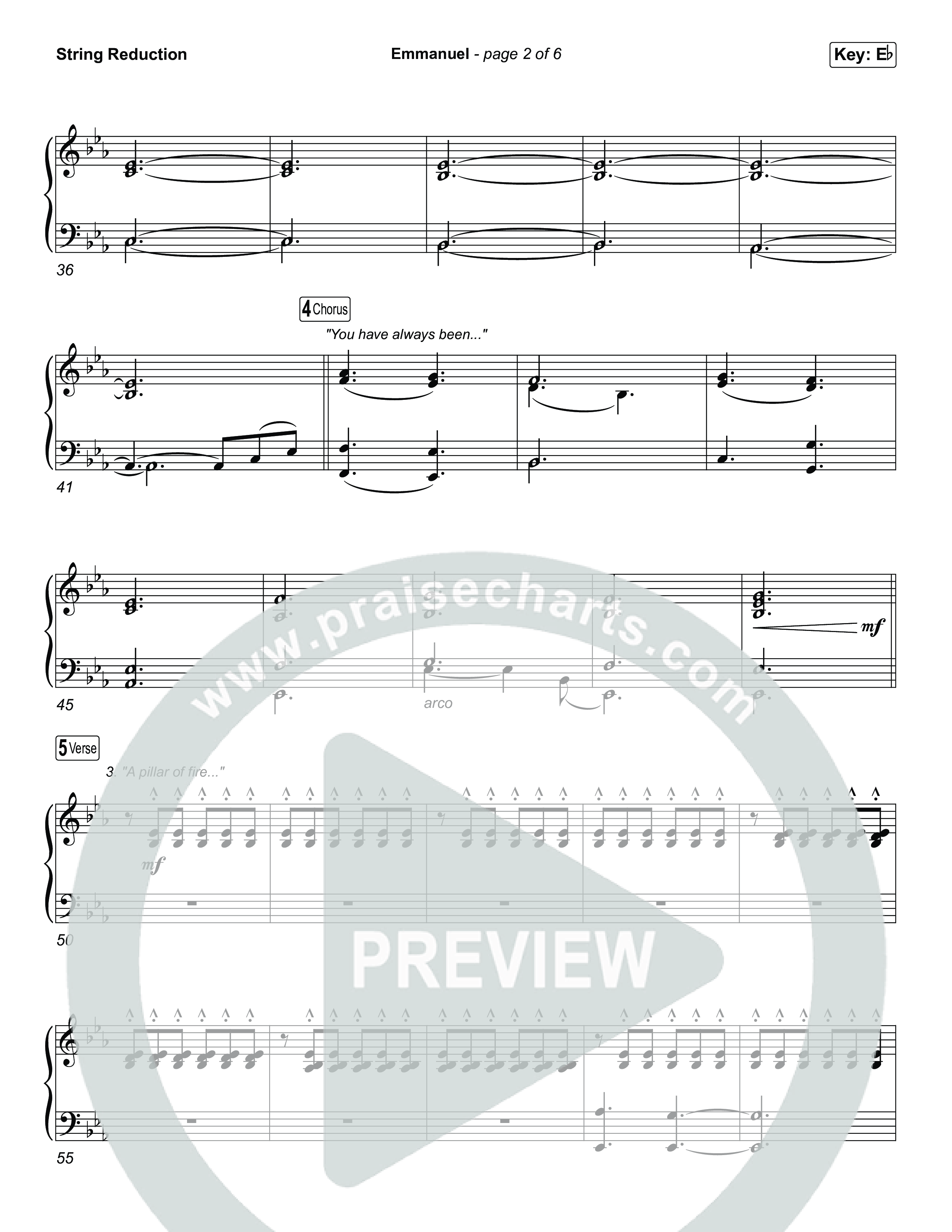 Emmanuel (Unison/2-Part) String Reduction (Charity Gayle / Ryan Kennedy / Arr. Luke Gambill)