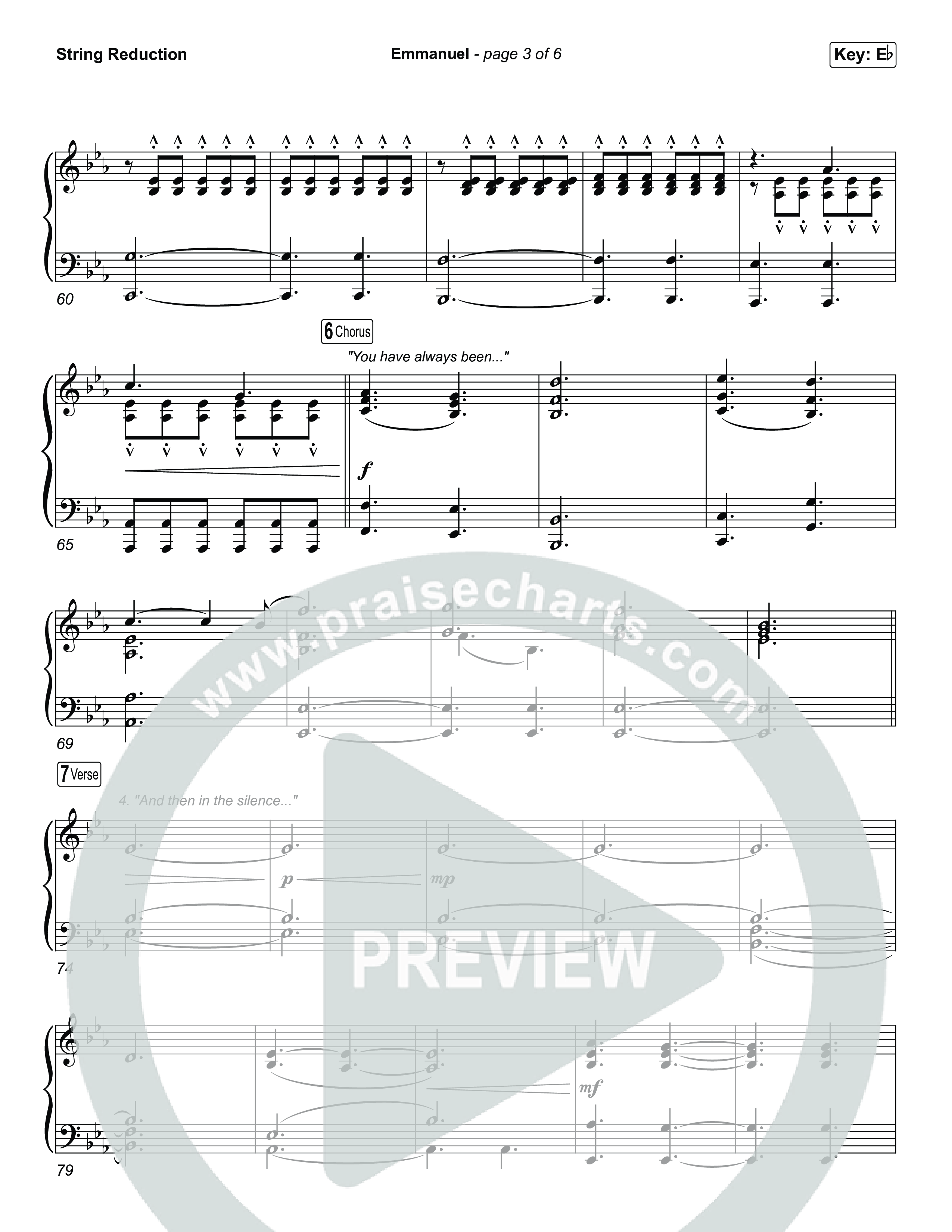 Emmanuel (Unison/2-Part) String Reduction (Charity Gayle / Ryan Kennedy / Arr. Luke Gambill)