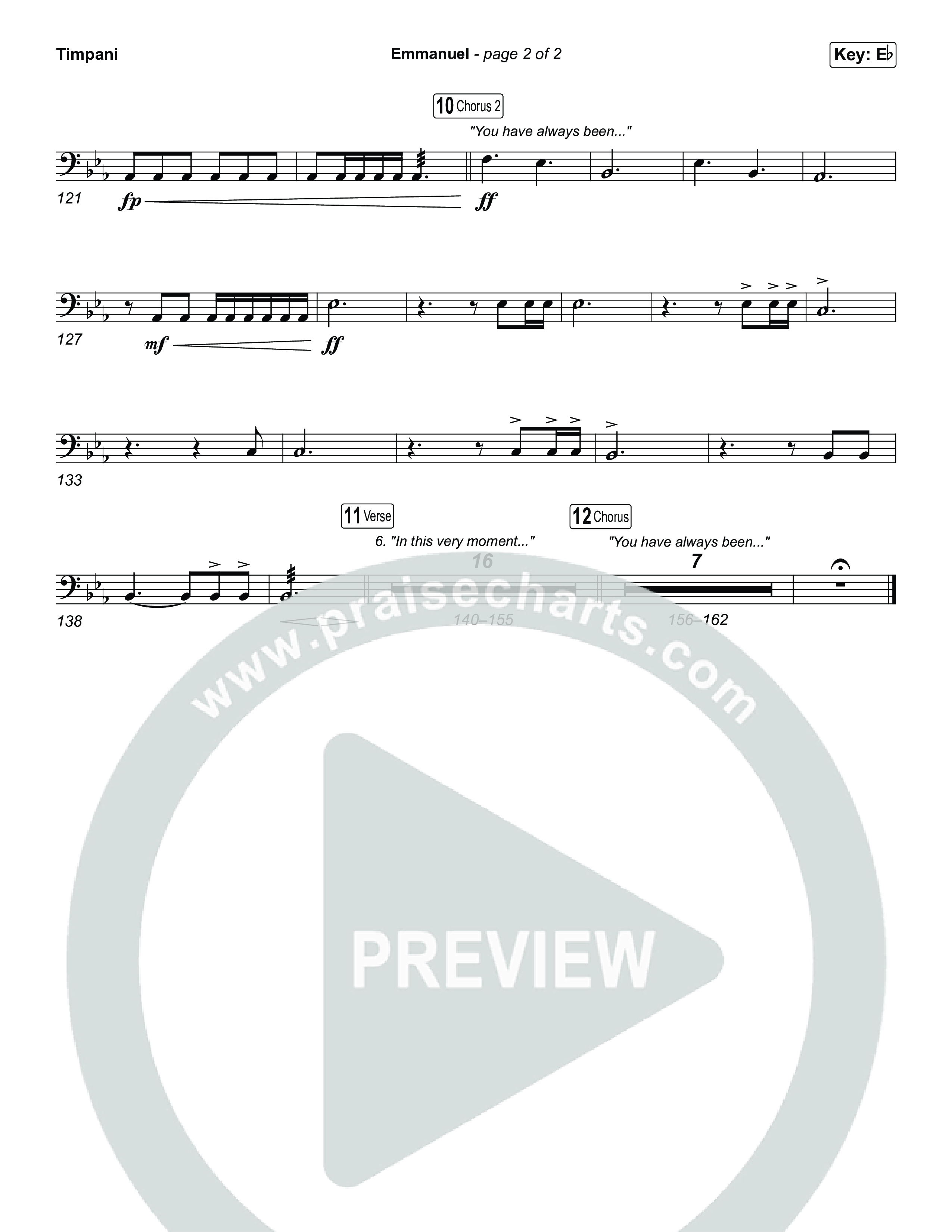 Emmanuel (Sing It Now) Timpani (Charity Gayle / Ryan Kennedy / Arr. Luke Gambill)