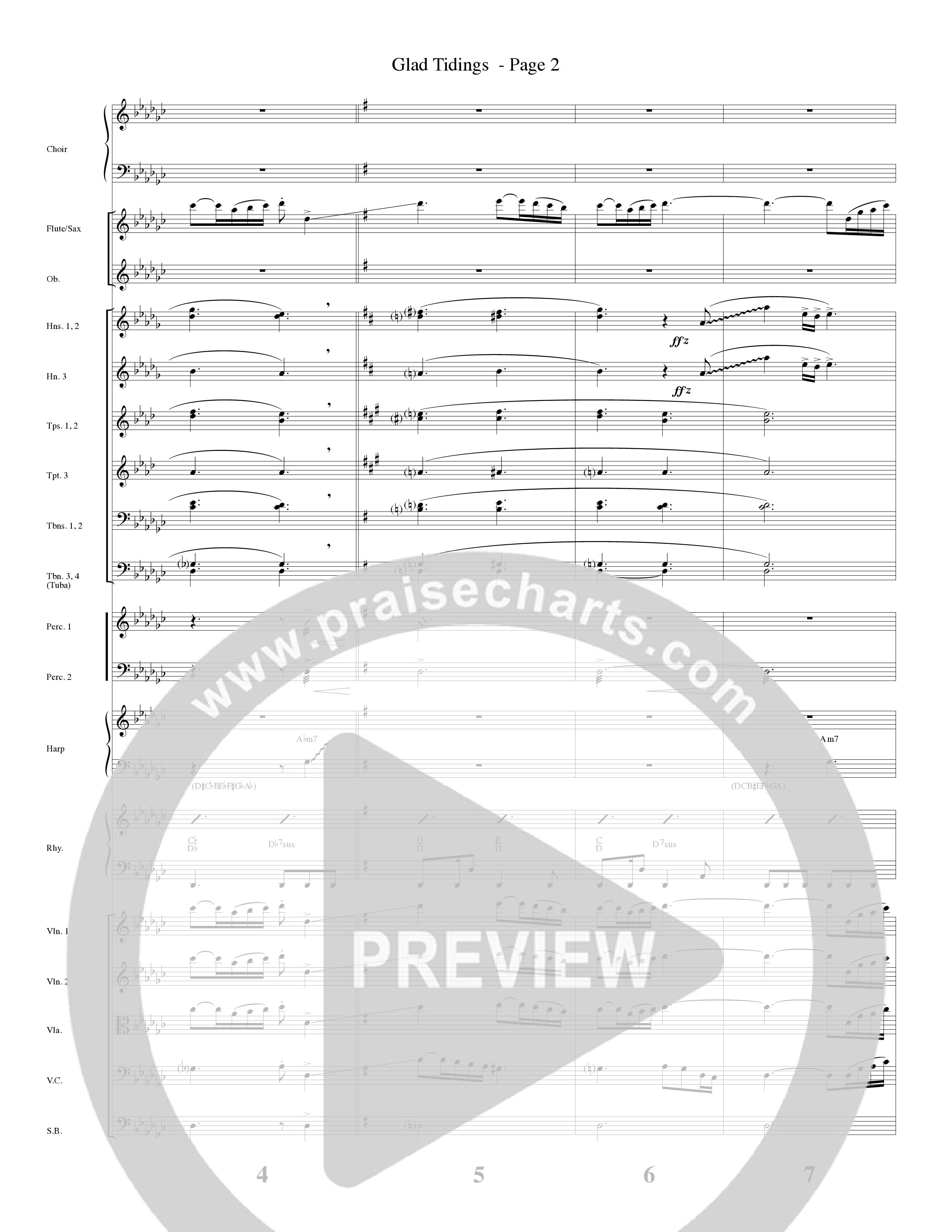 Glad Tidings (with God Rest Ye Merry Gentlemen) (Choral Anthem SATB) Orchestration (Word Music Choral)