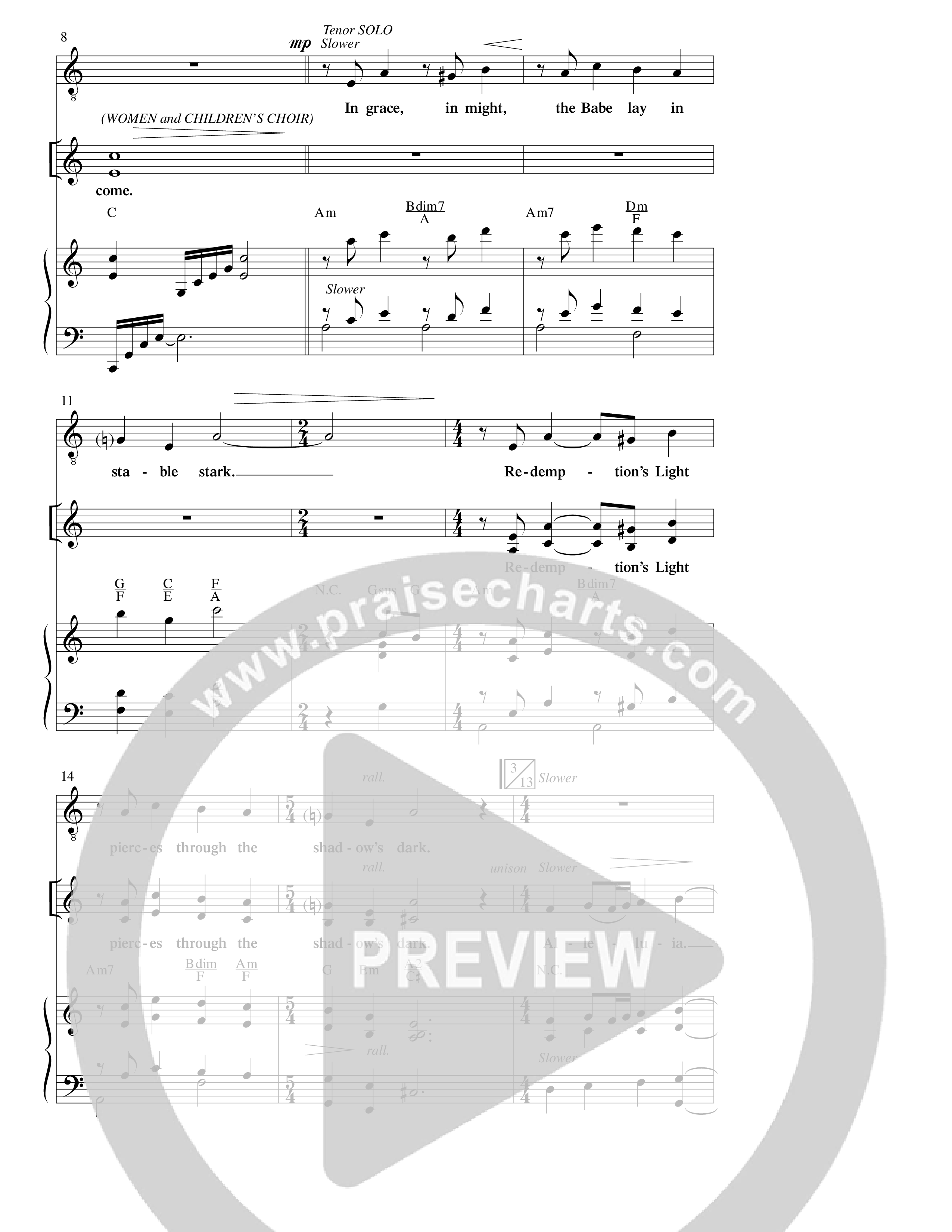 Gloria (with Lux Venit) (Choral Anthem SATB) Anthem (SATB/Piano) (Word Music Choral / Arr. David Hamilton)